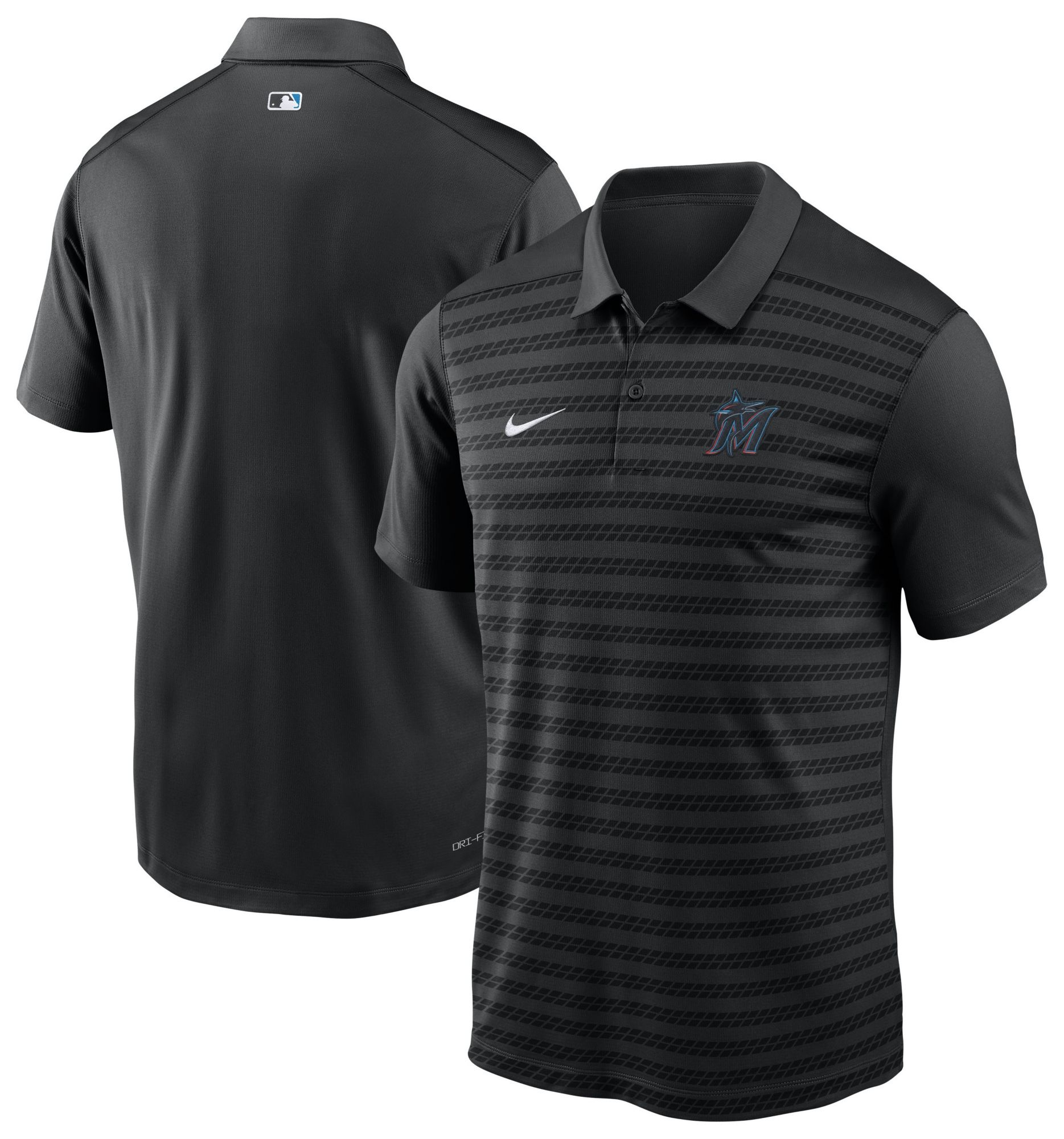 Nike Men's Miami Marlins Black Victory Polo product image