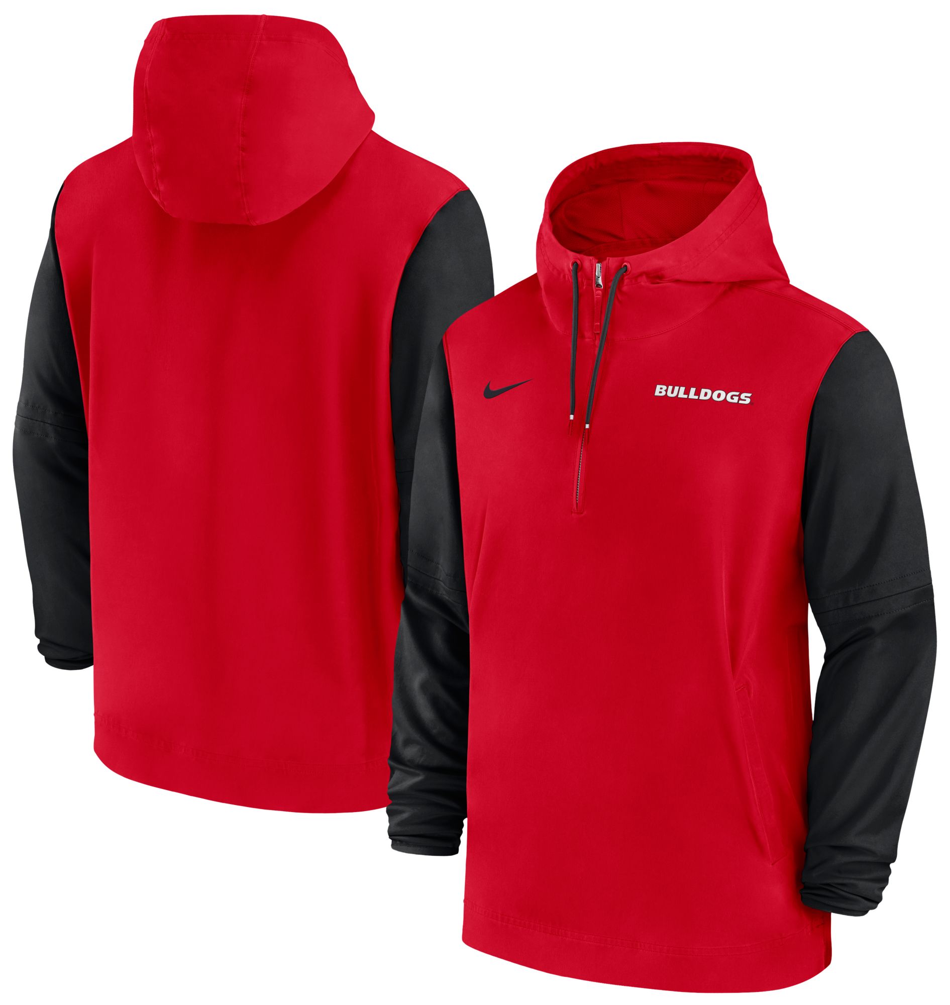 Nike Men's Georgia Bulldogs Red/Black Dri-FIT Lightweight Sideline Player's Jacket product image