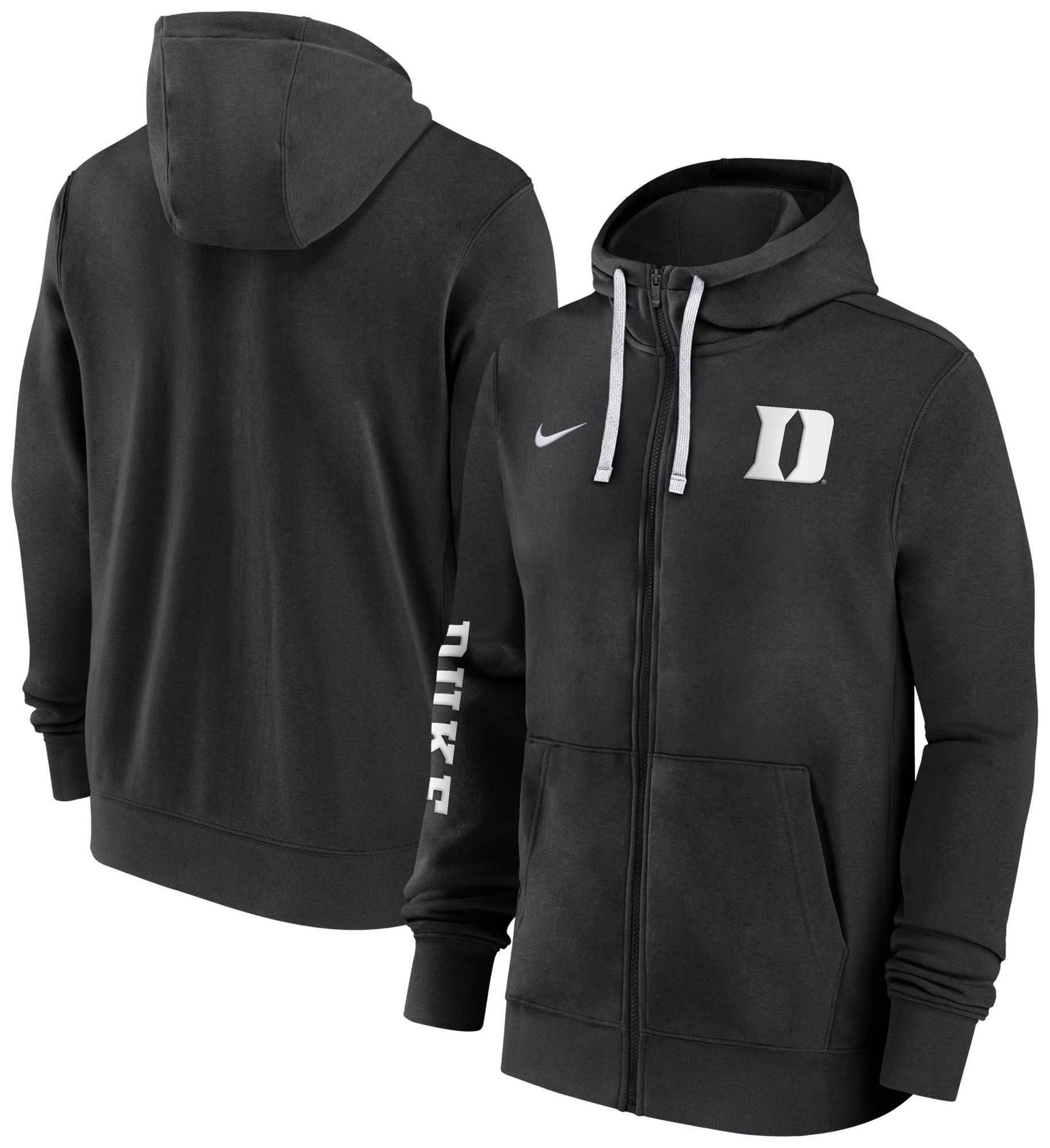 Nike Men's Duke Blue Devils Black Team Issue Sideline Player Full-Zip Hoodie product image