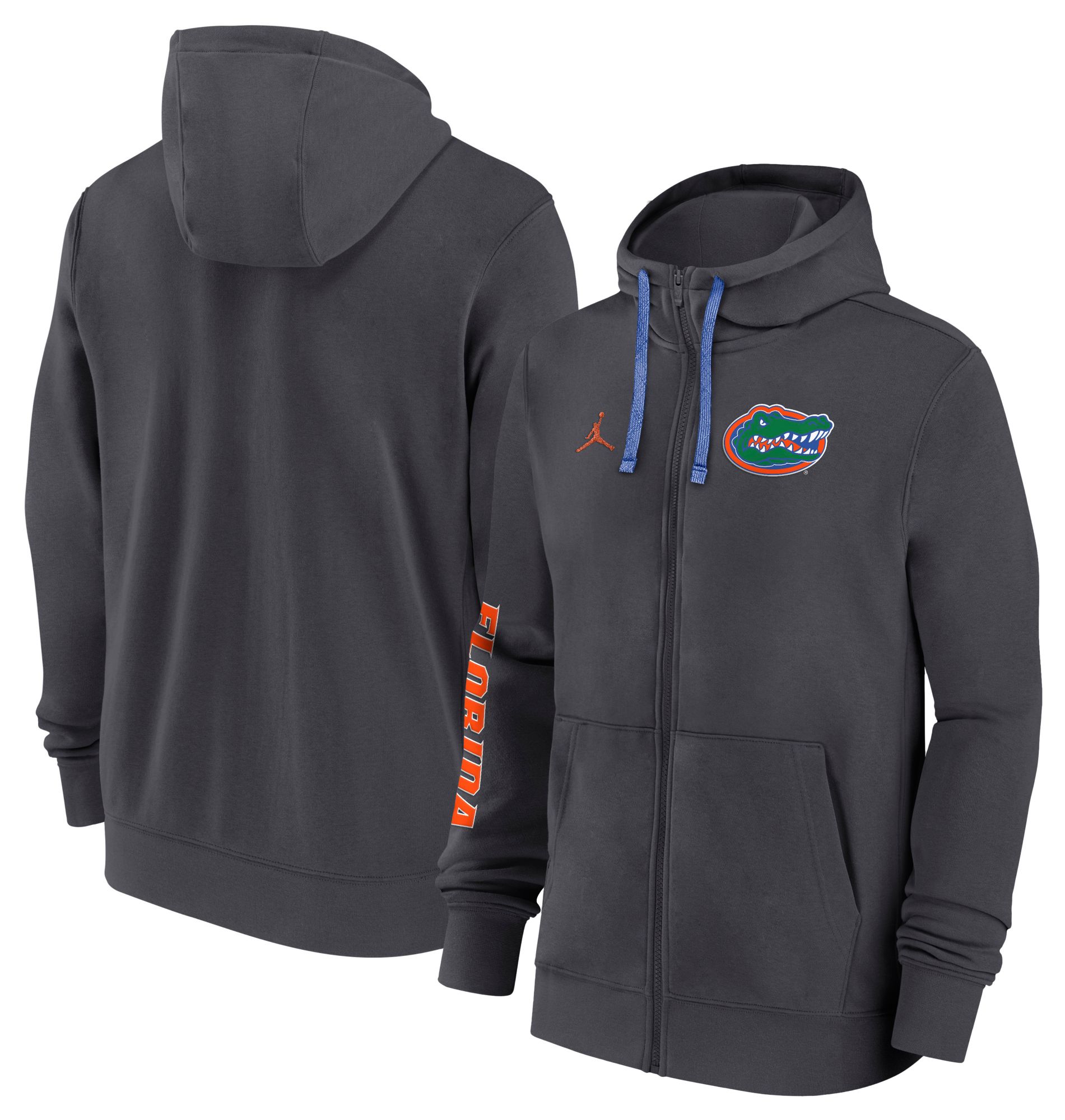 Jordan Men's Florida Gators Grey Team Issue Sideline Player Full-Zip Hoodie product image