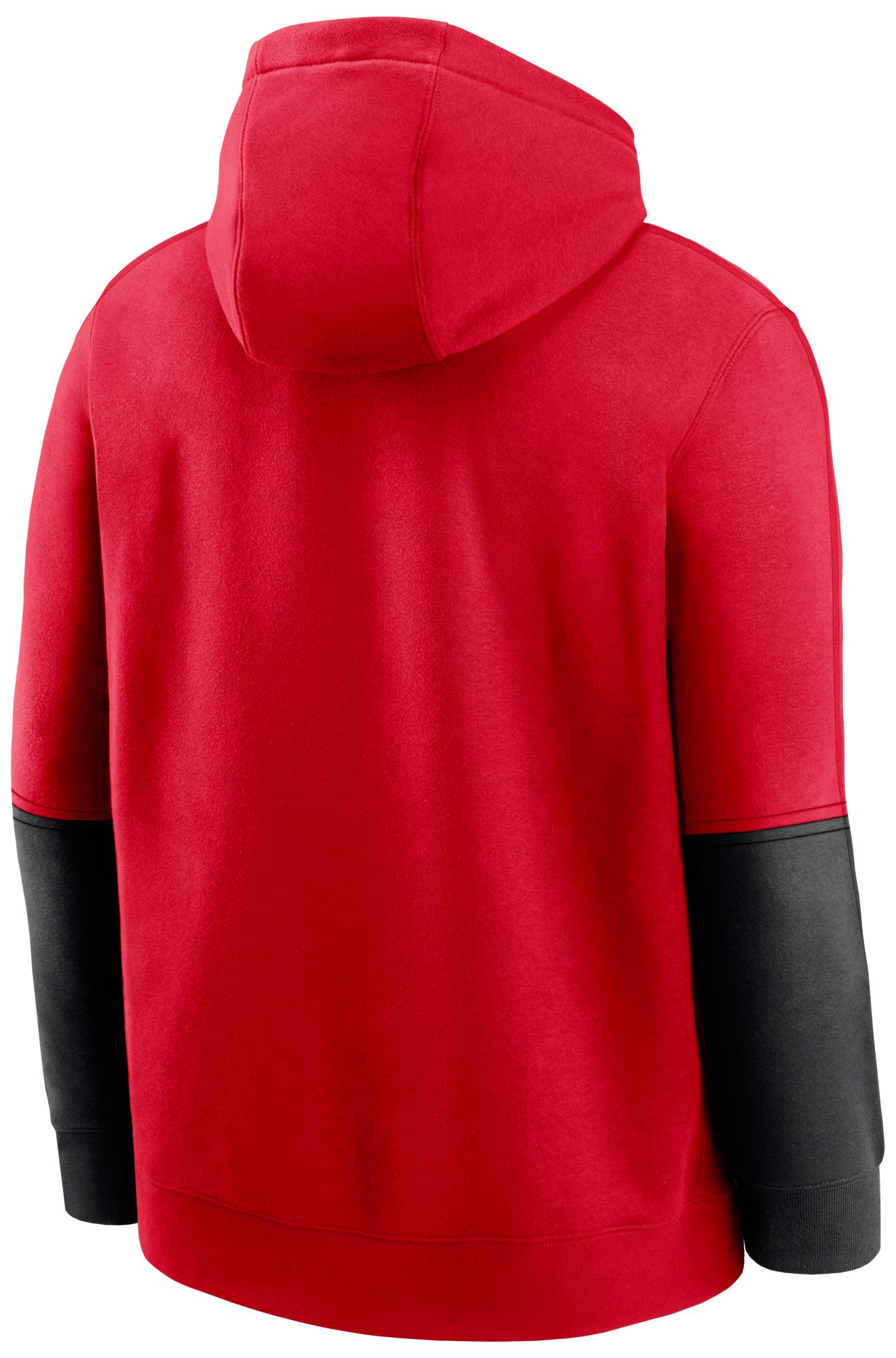 Nike Men's Georgia Bulldogs Red Colorblock Team Issue Hoodie product image
