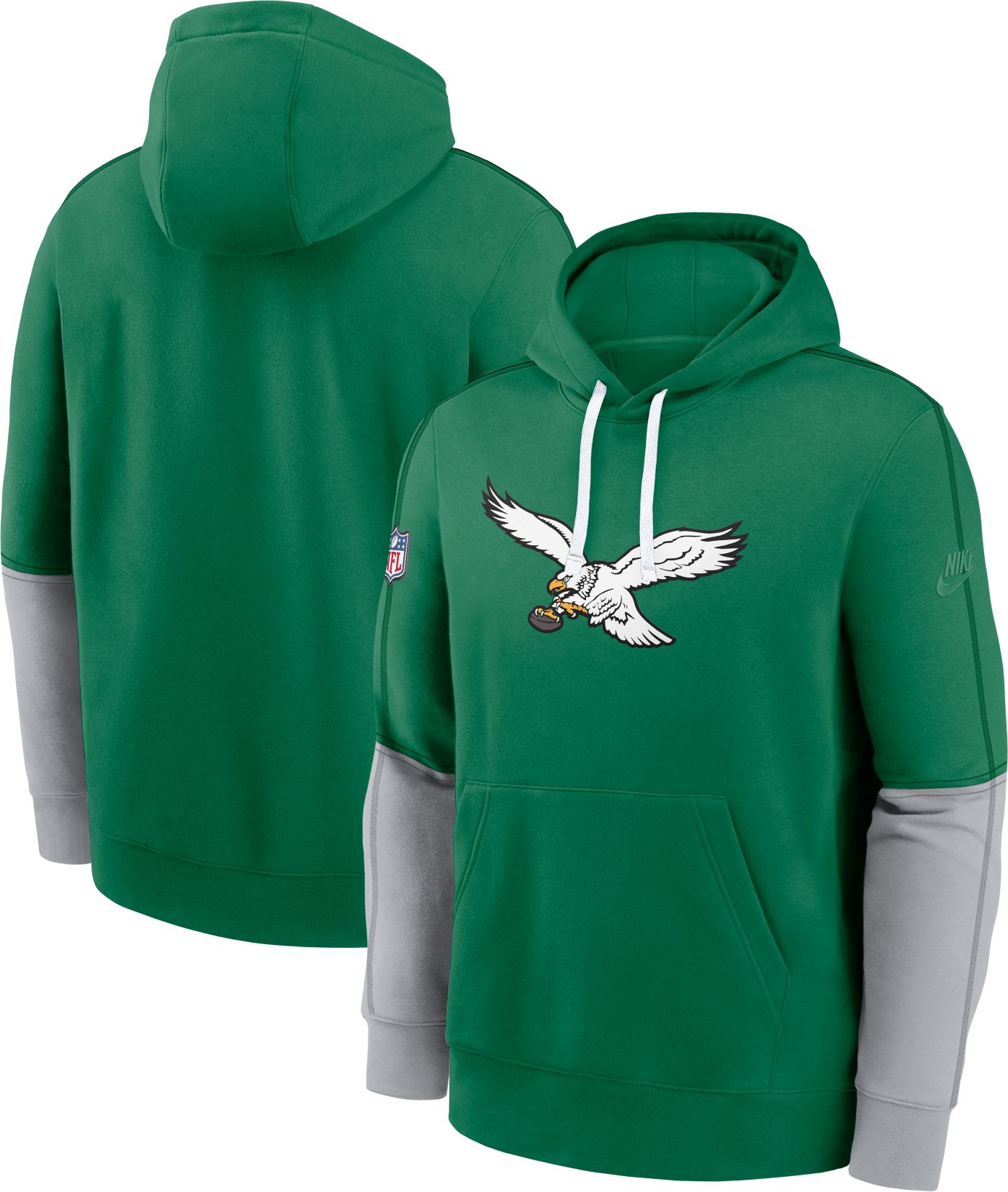 Nike Men s Philadelphia Eagles Sideline Club Alternate Green Pullover Hoodie Dick s Sporting Goods