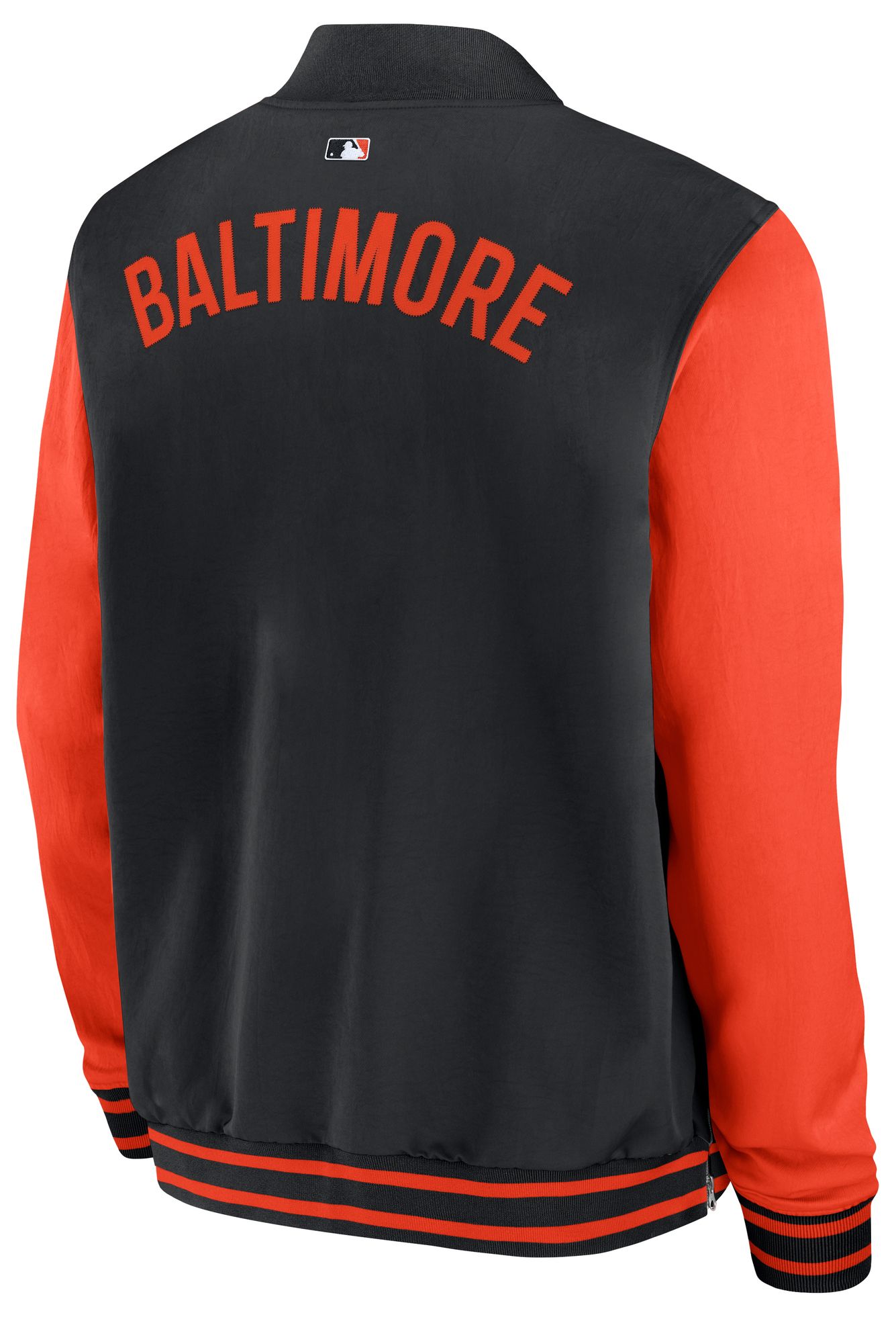 Nike Men's Baltimore Orioles Black Authentic Collection Bomber Jacket product image