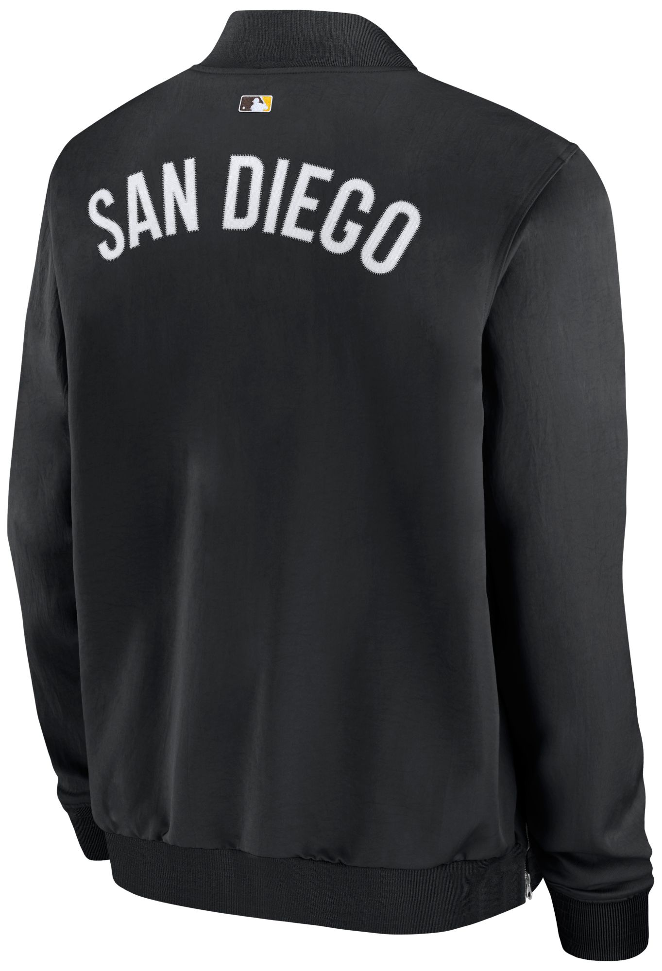 Nike Men's San Diego Padres Black Authentic Collection Bomber Jacket product image