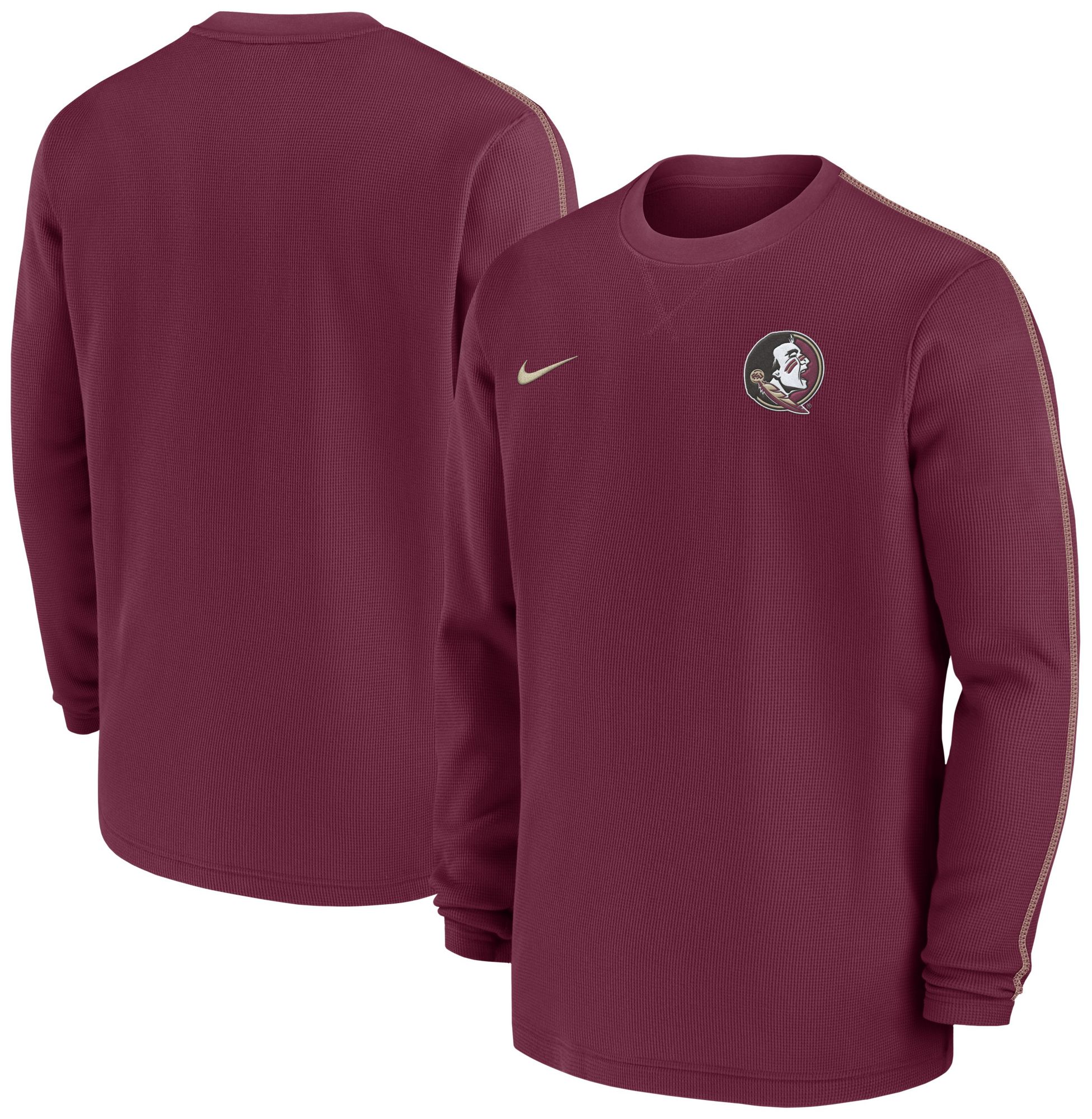 Nike Men's Florida State Seminoles Garnet UV Coach Long Sleeve T-Shirt product image