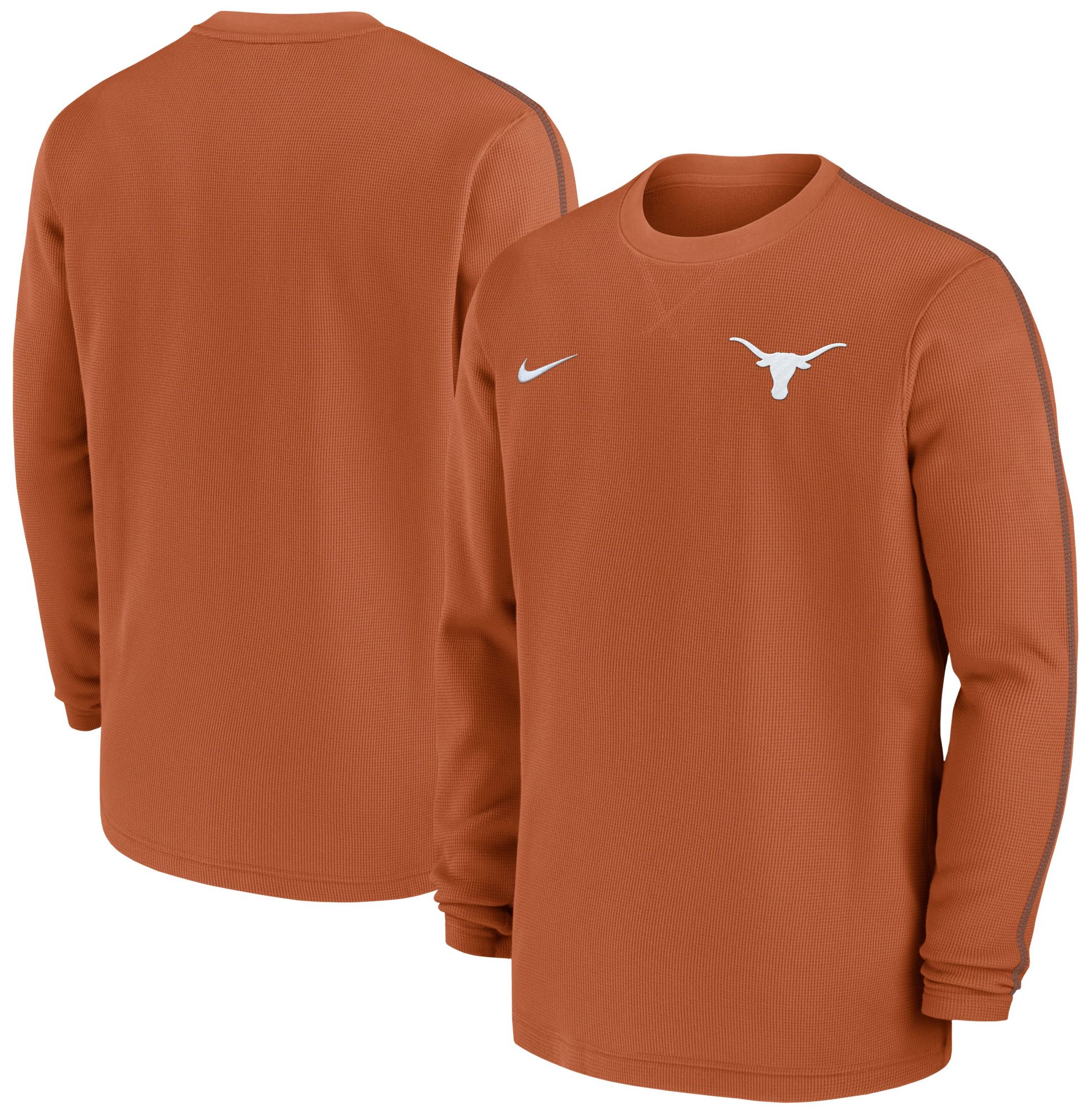 Nike Men's Texas Longhorns Burnt Orange UV Coach Long Sleeve T-Shirt product image