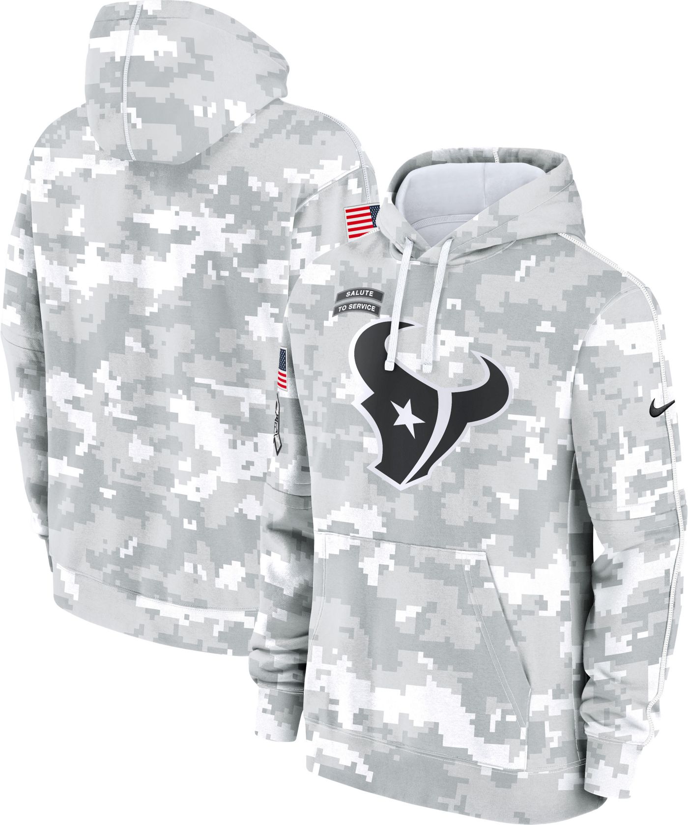 Deals Rare 2XL 100% Nike 2016 Houston Texans Salute To Service ON FIELD Hoodie NFL XXL