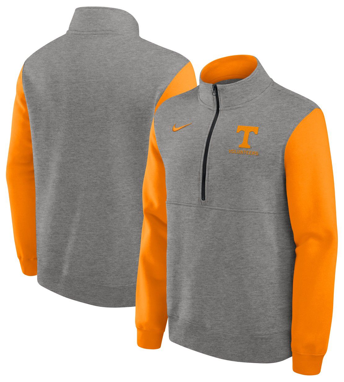 Nike Men's Tennessee Volunteers Dark Grey Heather Club Fleece Half-Zip product image