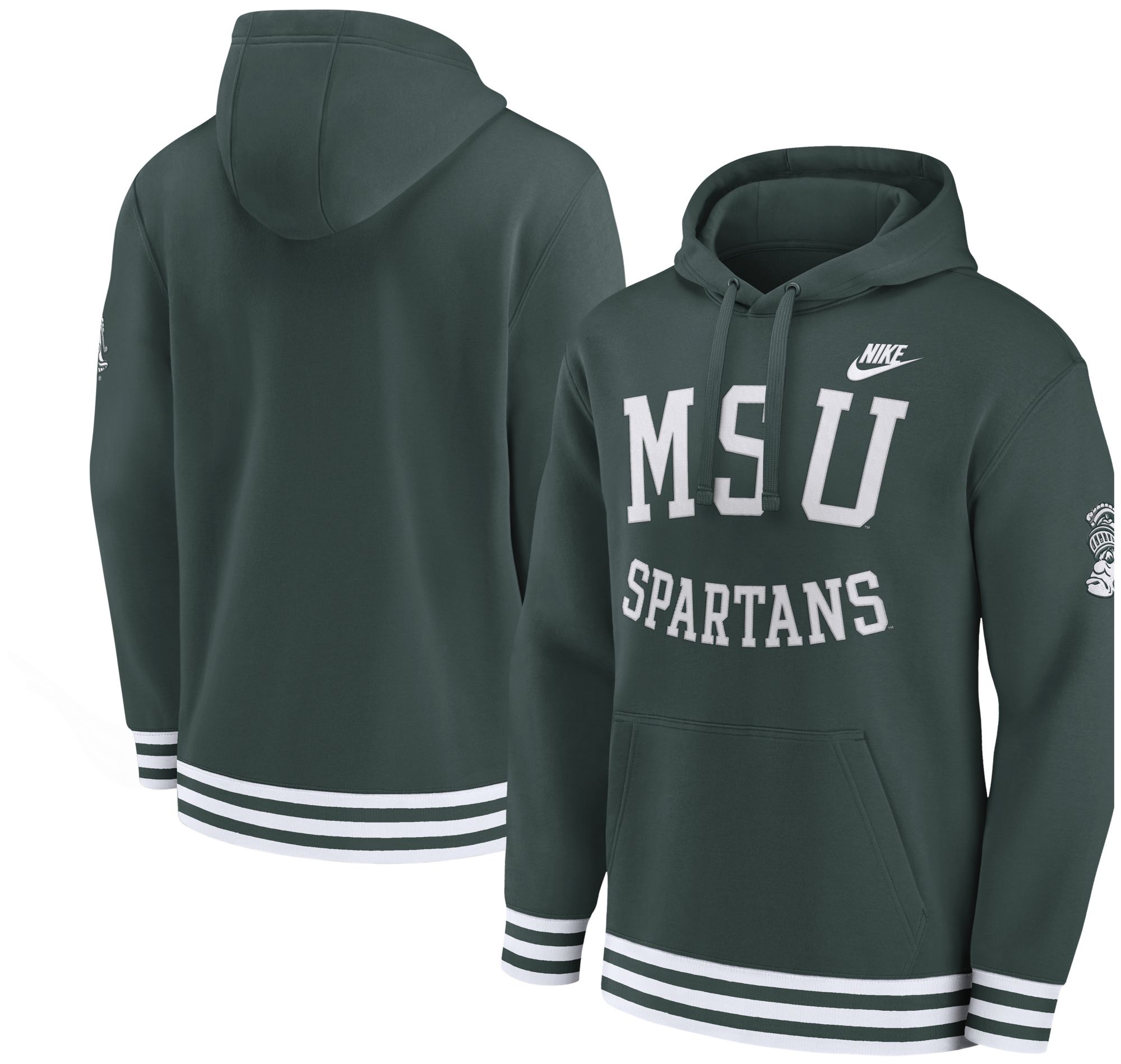 Nike Men's Michigan State Spartans Pro Green Retro Hoodie product image