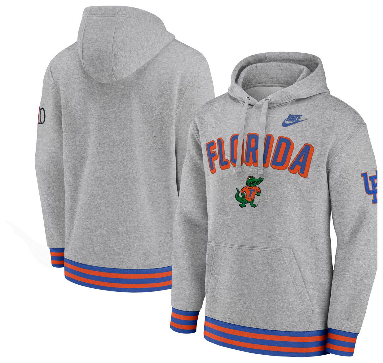 Nike Men's Florida Gators Dark Grey Heather Legacy Retro Hoodie product image