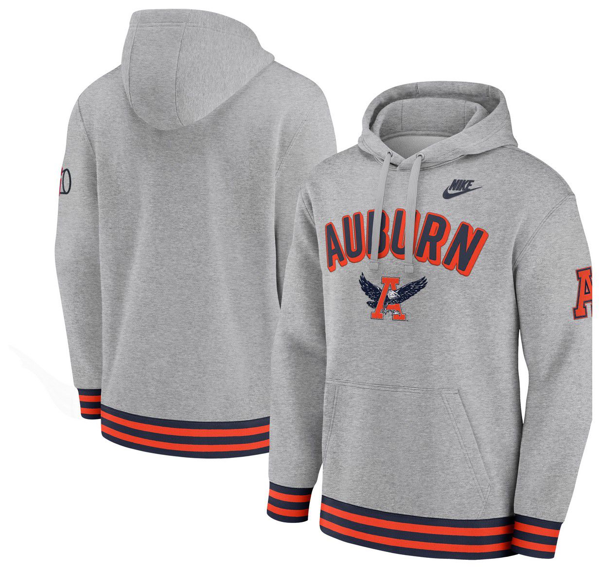 Nike Adult Auburn Tigers Legacy Retro Dark Grey Heather Pullover Hoodie product image