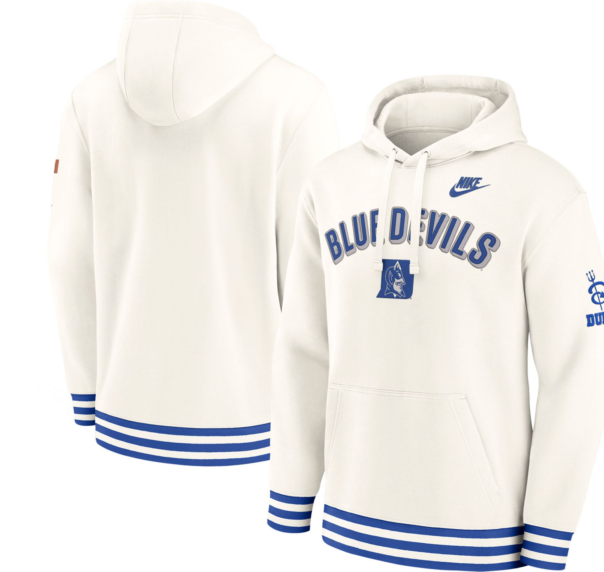 Nike Men's Duke Blue Devils Off White Legacy Retro Hoodie product image