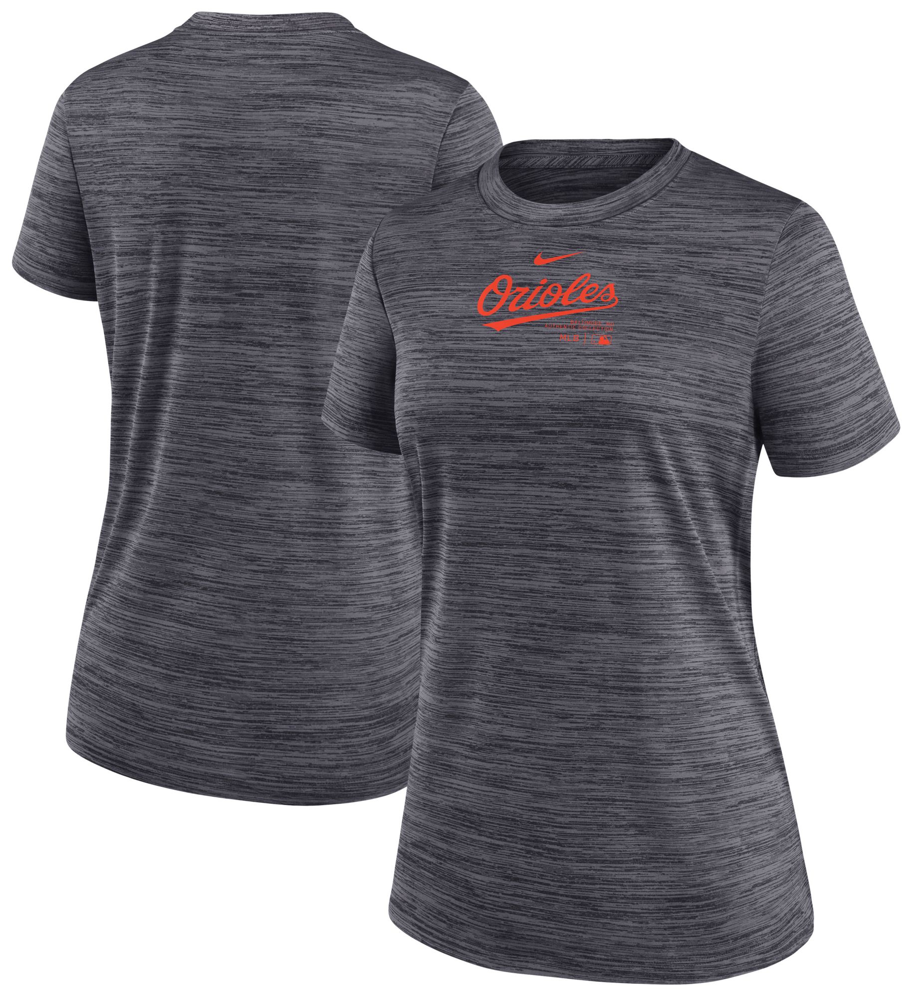 Nike Women's Baltimore Orioles Black Authentic Collection Velocity T-Shirt product image