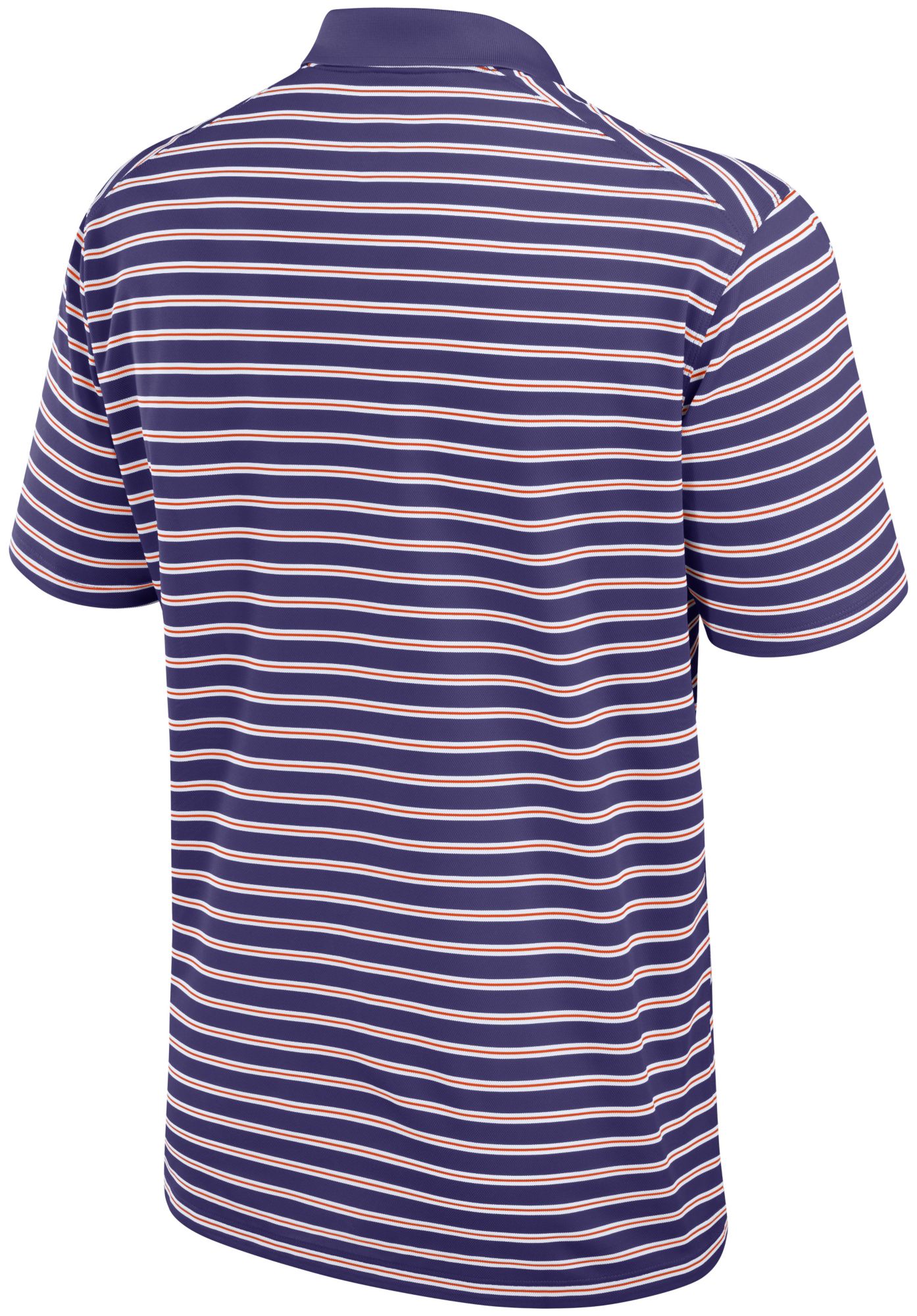 Nike Men's Clemson Tigers Purple Dri-FIT Victory Striped Polo product image