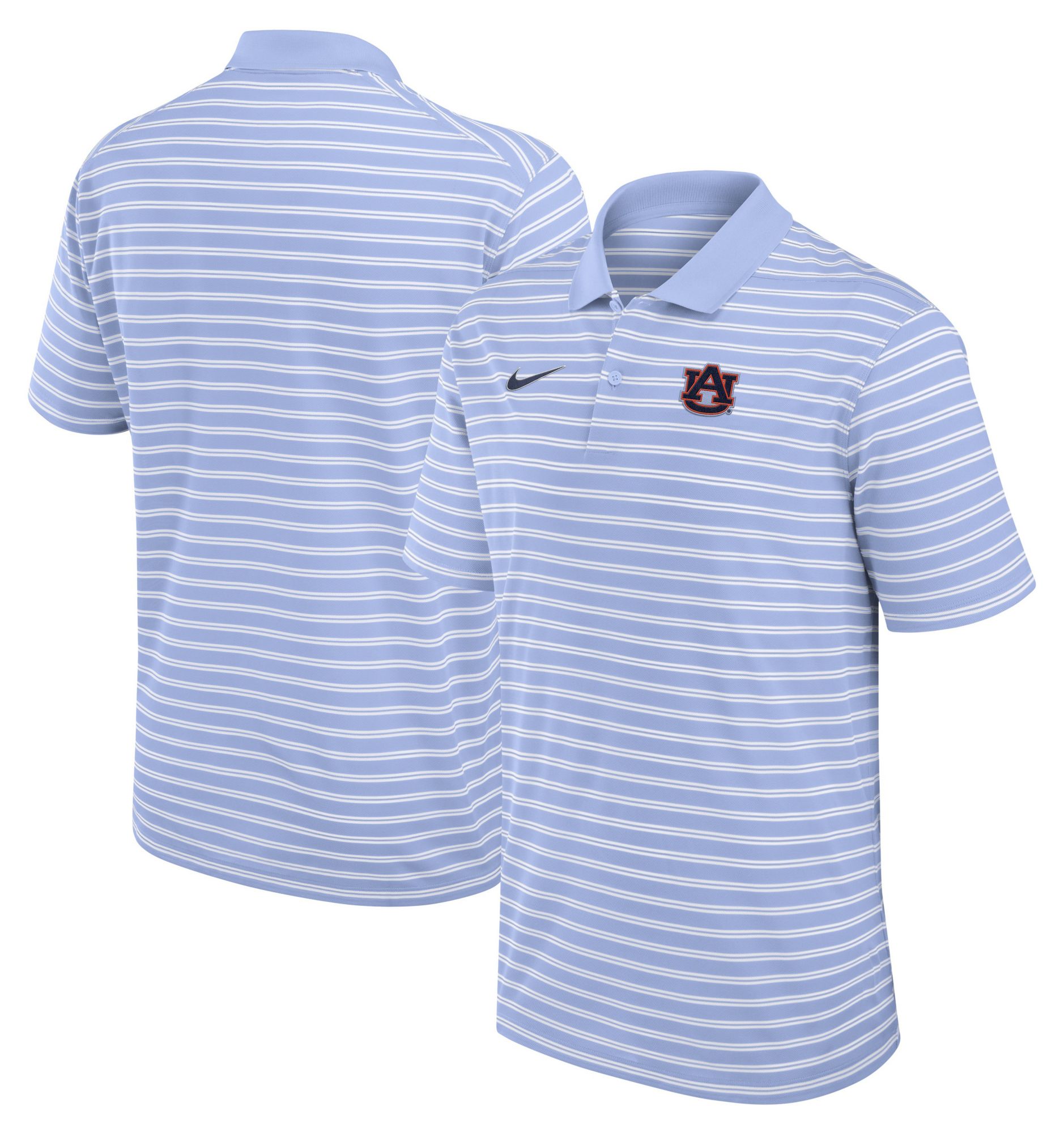 Nike Men's Auburn Tigers Light Blue Country Club Striped Polo product image