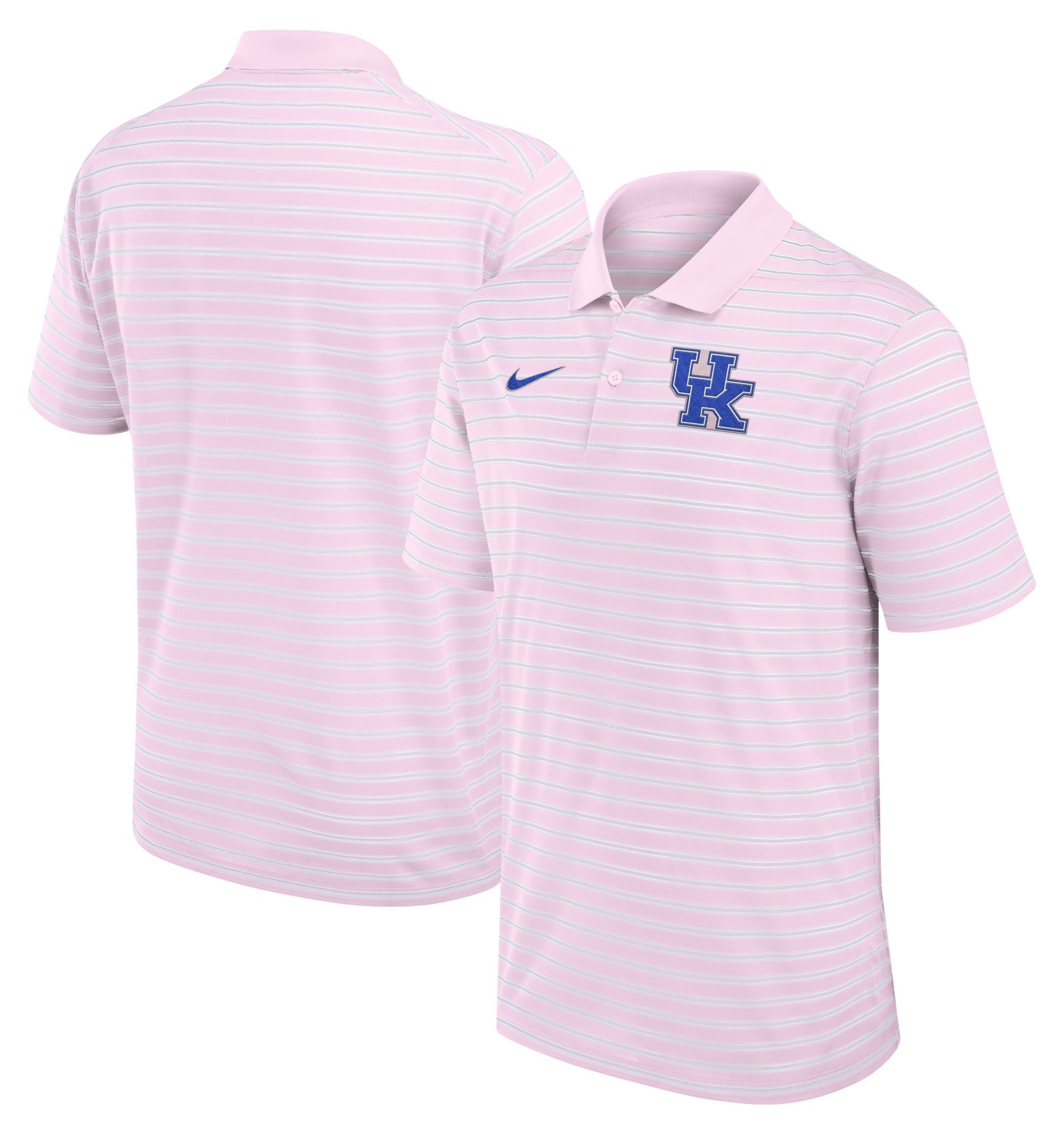 Nike Men's Kentucky Wildcats Pink Country Club Striped Polo product image