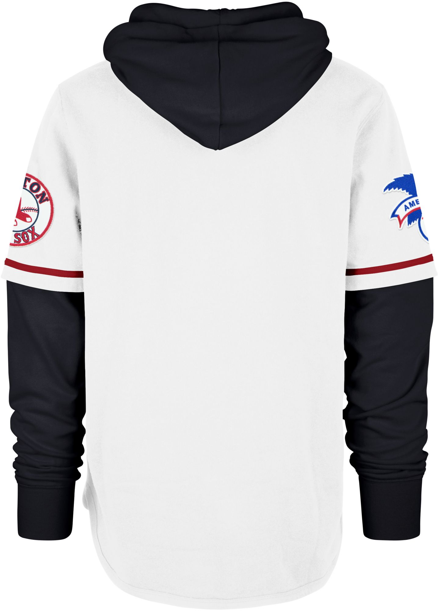 '47 Men's Boston Red Sox White Tri-Stop Cooperstown Pullover Hoodie product image