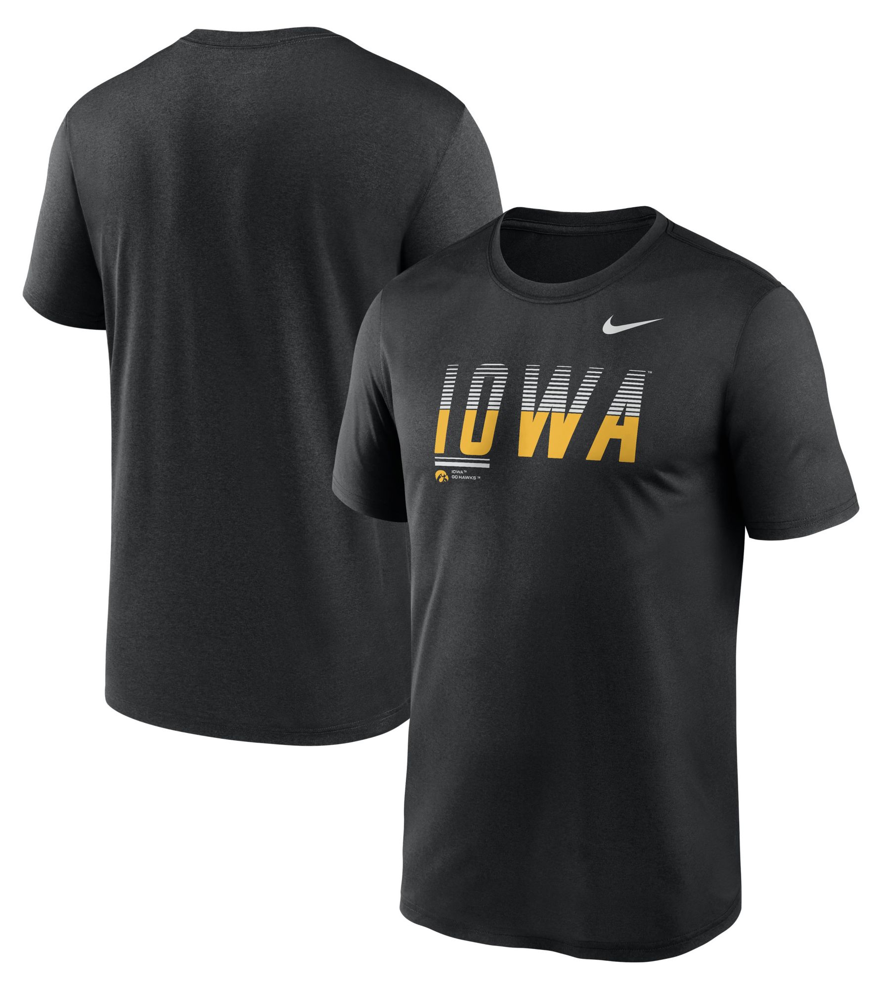 Nike Men's Iowa Hawkeyes Black Dri-Fit Legend Gradient T-Shirt product image