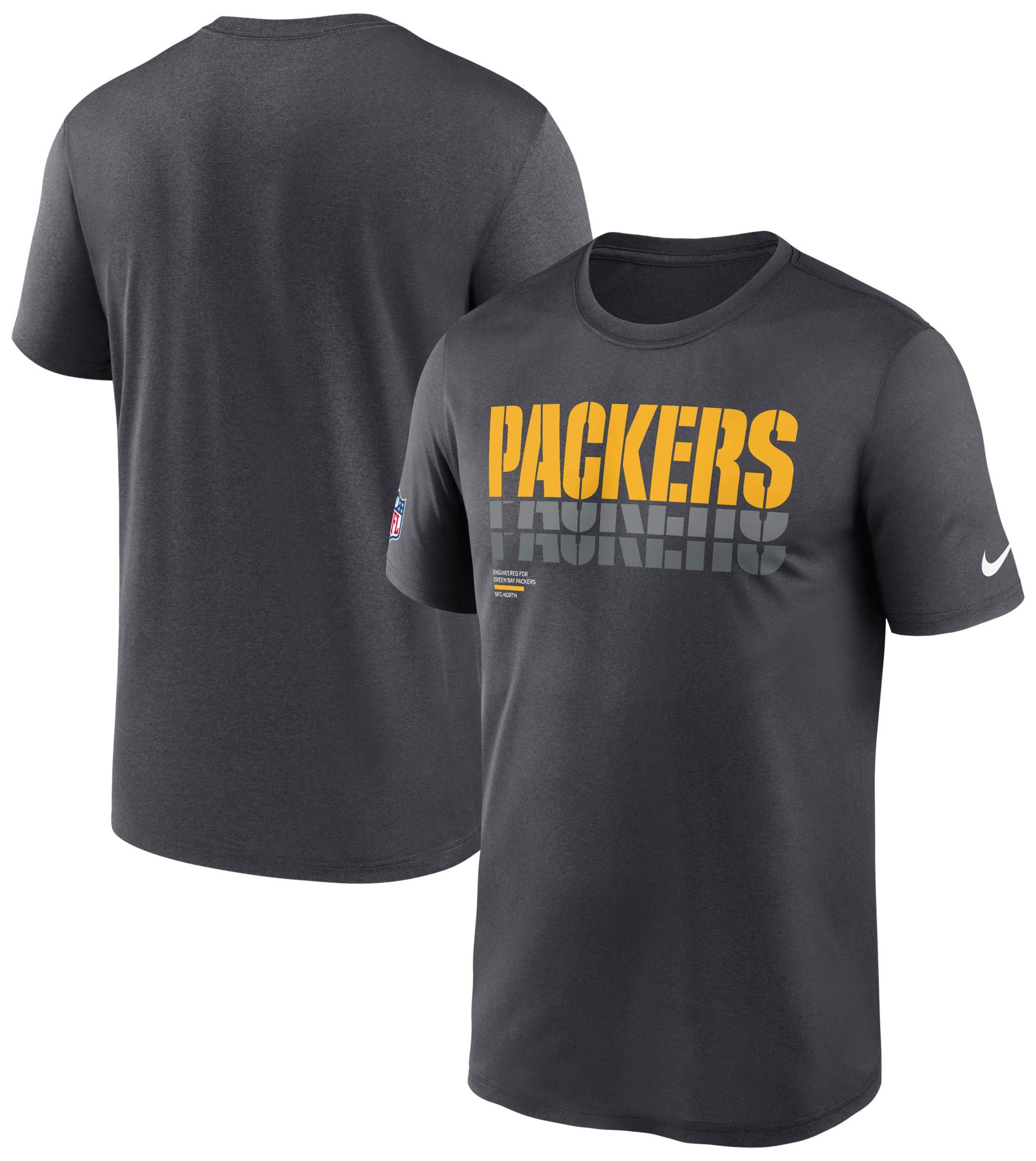 Nike Men's Green Bay Packers Anthracite Legend Repeat T-Shirt product image