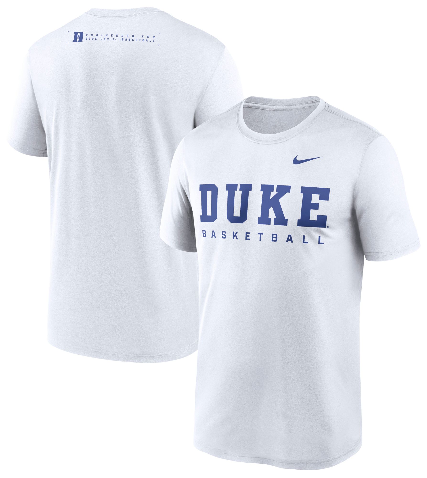 Nike Men's Duke Blue Devils White Legend Basketball T-Shirt product image