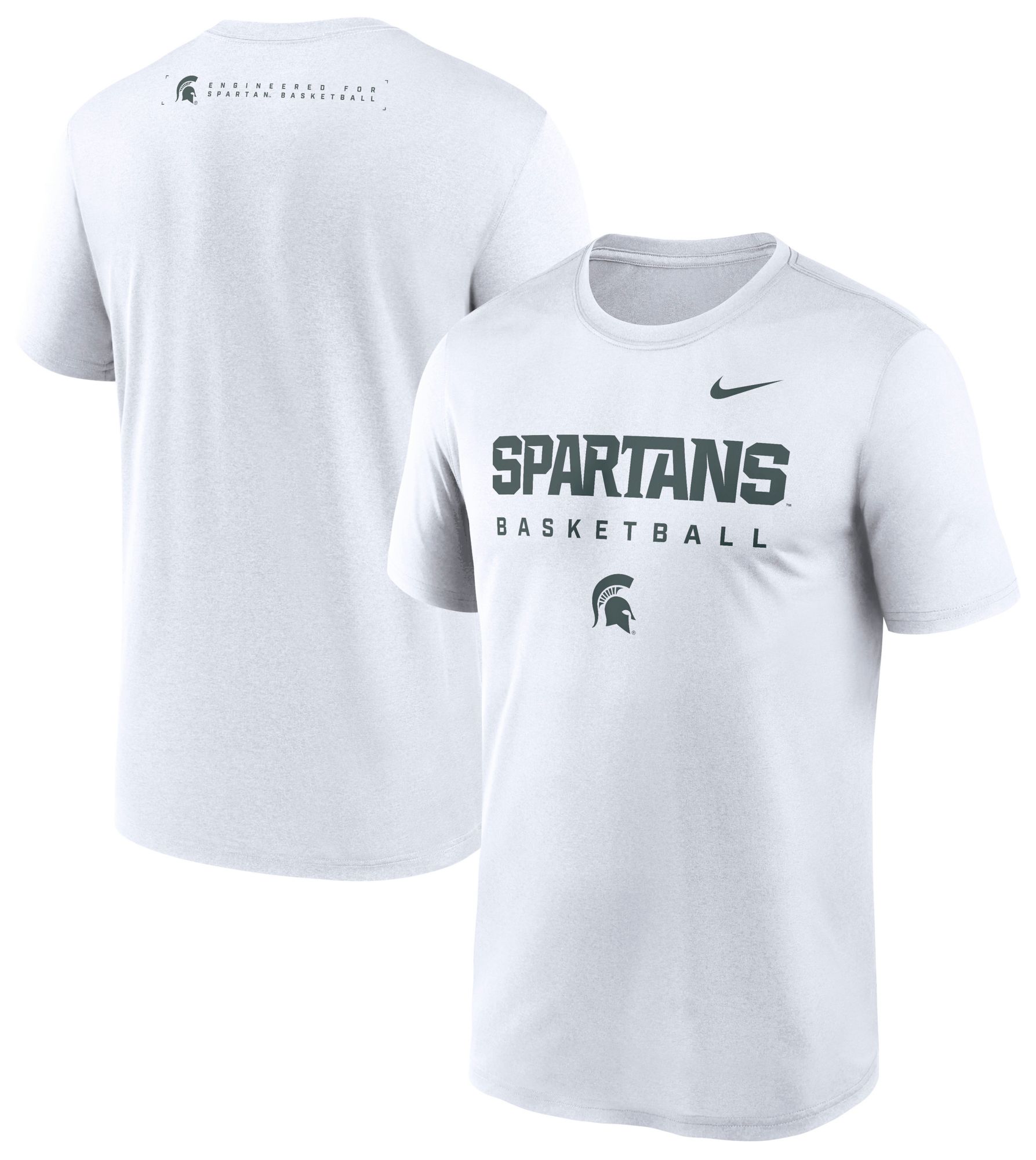 Nike Men's Michigan State Spartans White Legend Basketball T-Shirt product image