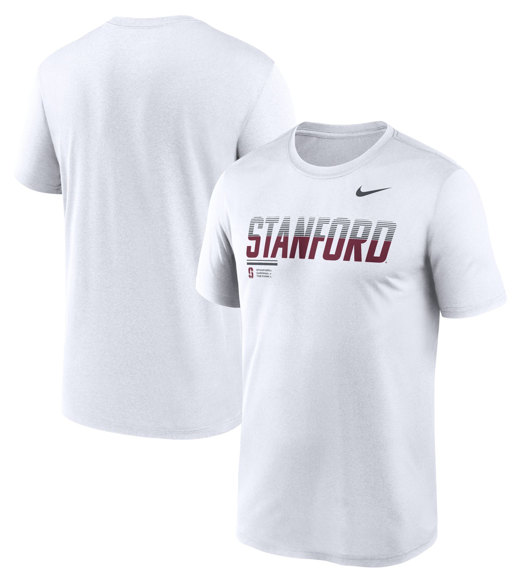 Nike Men's Stanford Cardinal White Dri-Fit Legend Gradient T-Shirt product image
