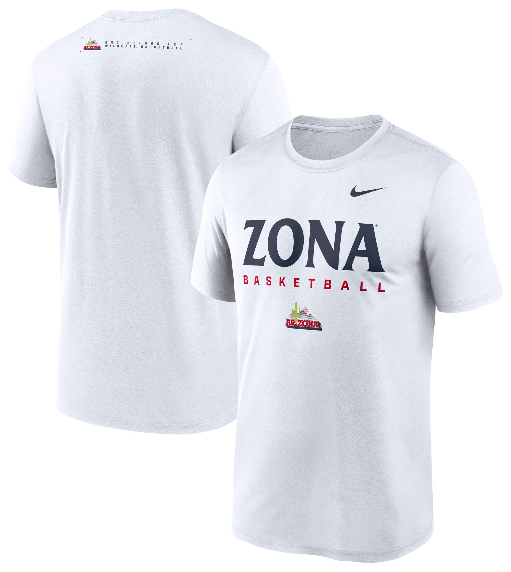 Nike Men's Arizona Wildcats White Legend Basketball T-Shirt product image