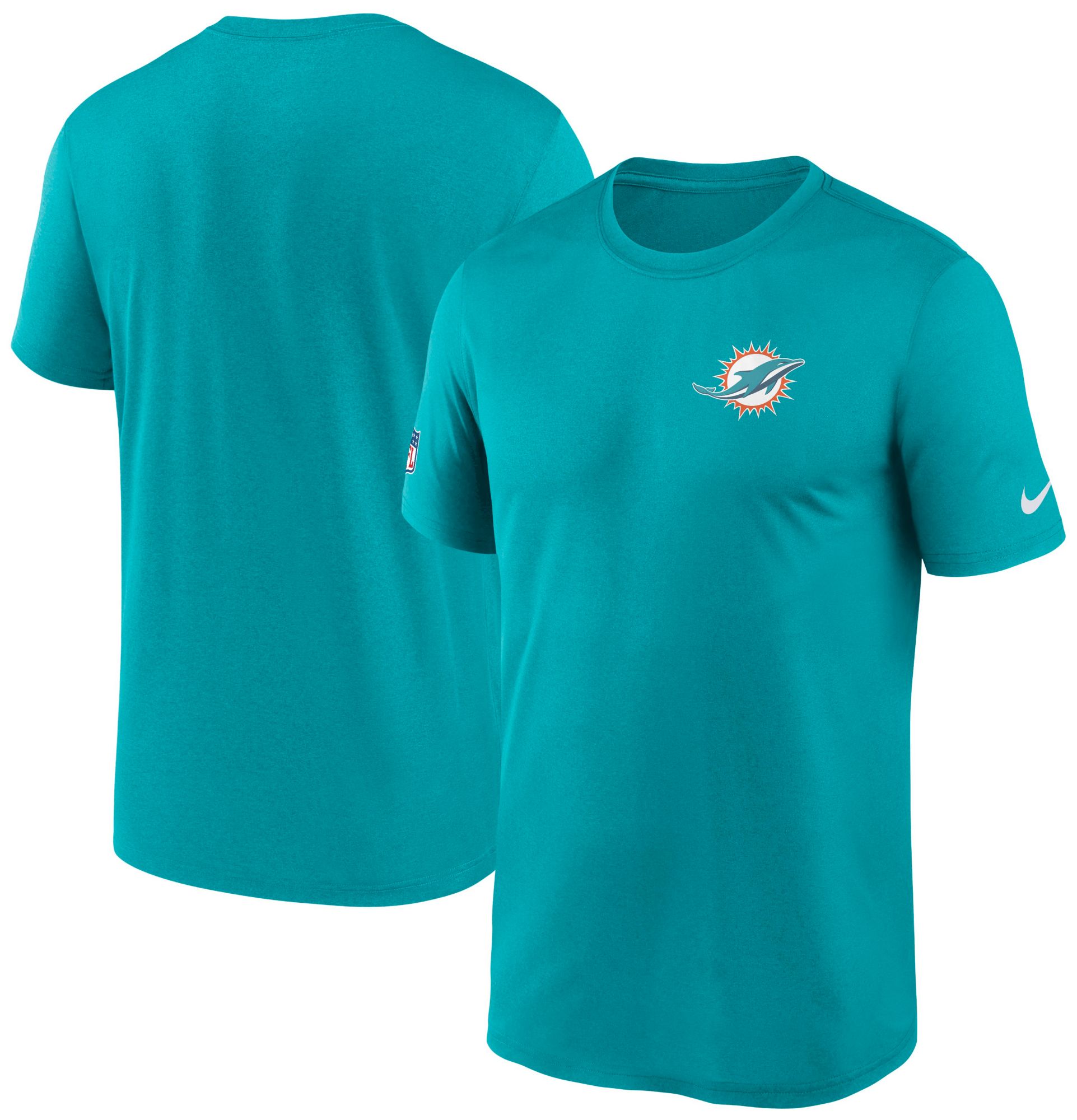 Nike Men's Miami Dolphins Turbo Green Legend Logo T-Shirt product image