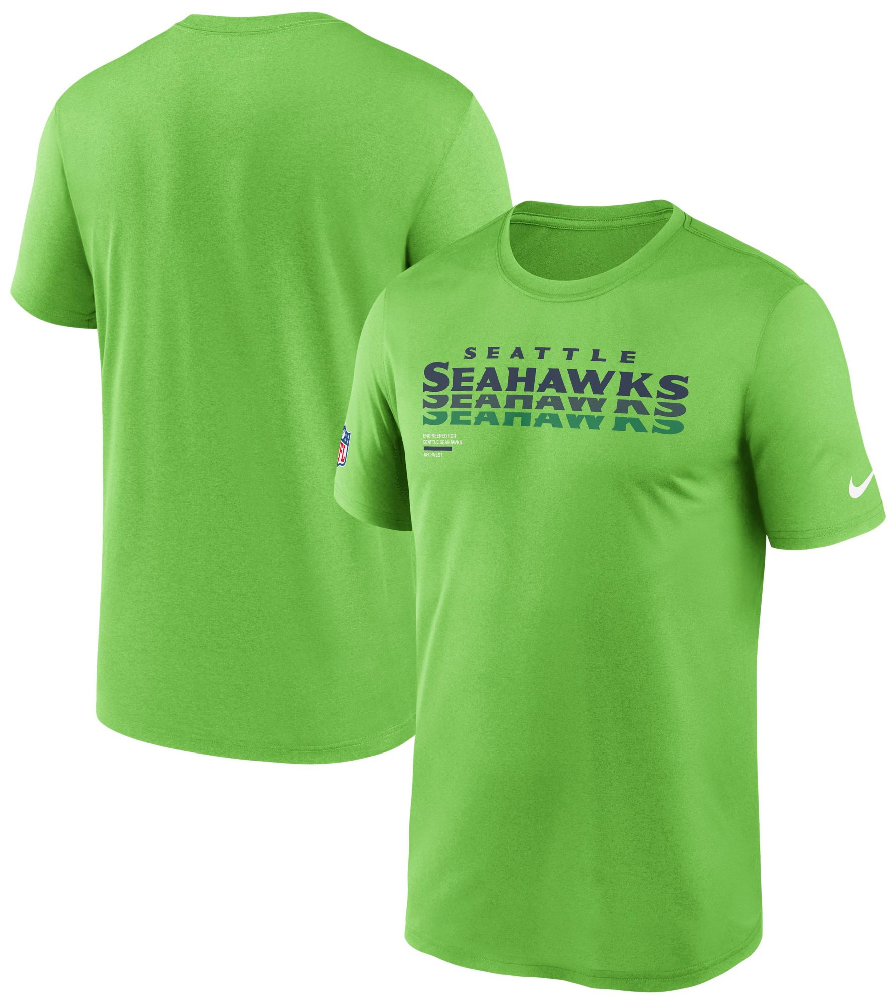 Nike Men's Seattle Seahawks Action Green Legend Repeat T-Shirt product image
