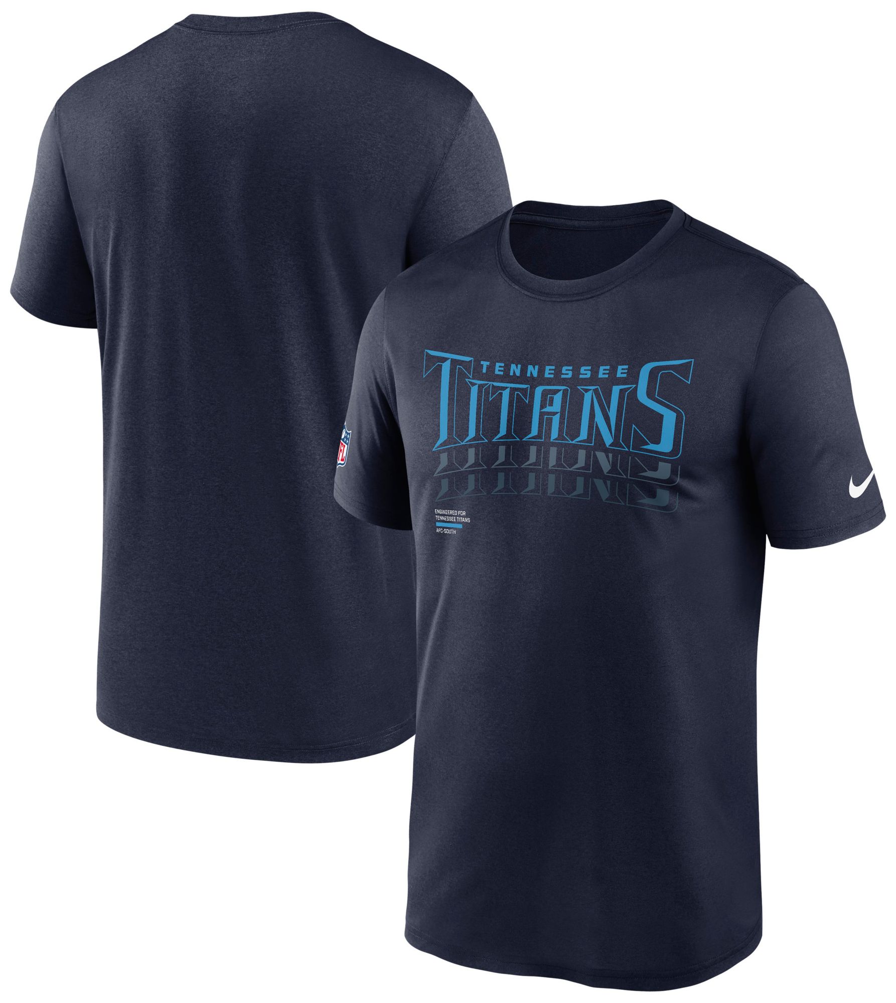 Nike Men's Tennessee Titans College Navy Legend Repeat T-Shirt product image
