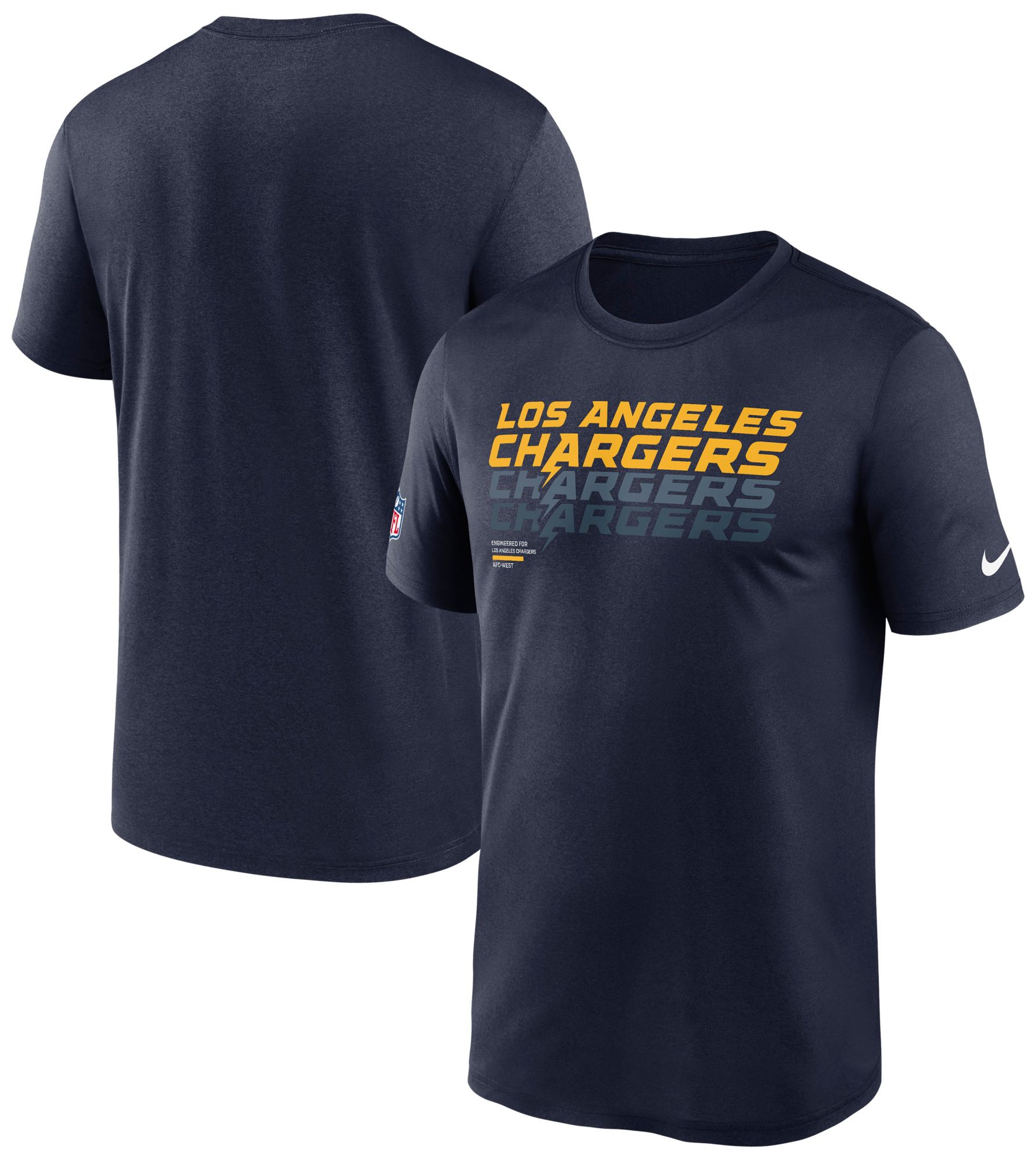 Nike Men's Los Angeles Chargers College Navy Legend Repeat T-Shirt product image