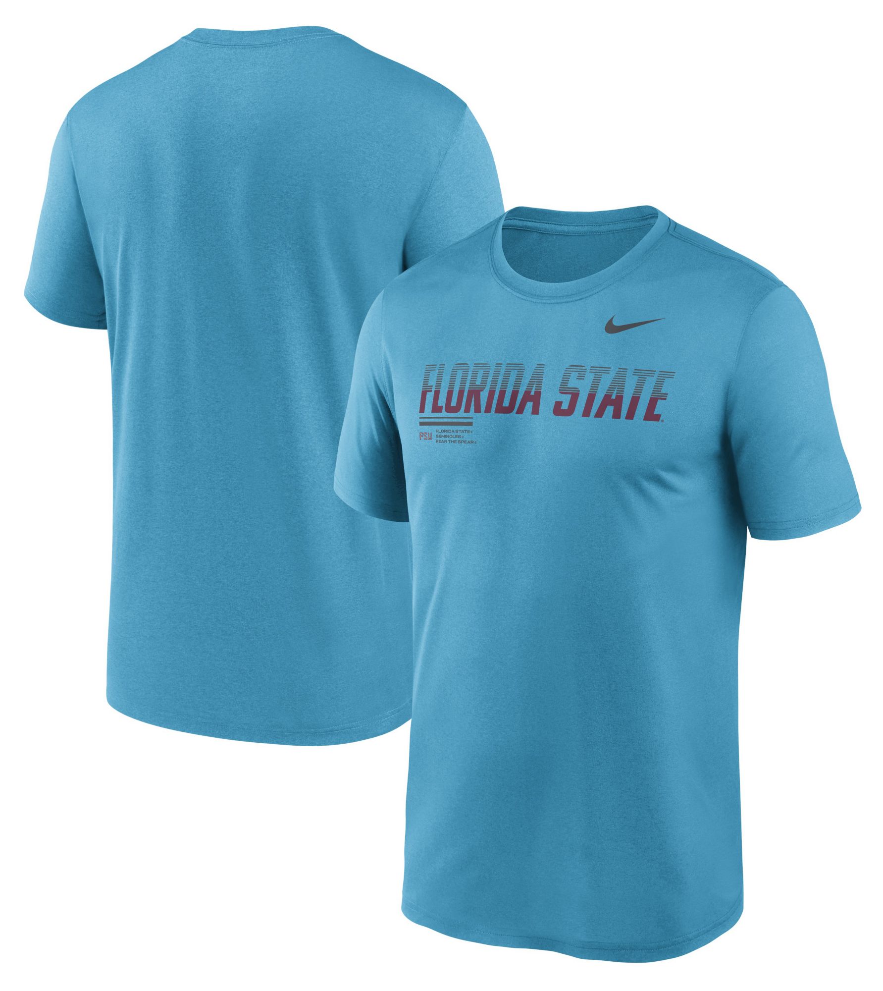 Nike Men's Florida State Seminoles Dark Turquoise Dri-Fit Legend Gradient T-Shirt product image