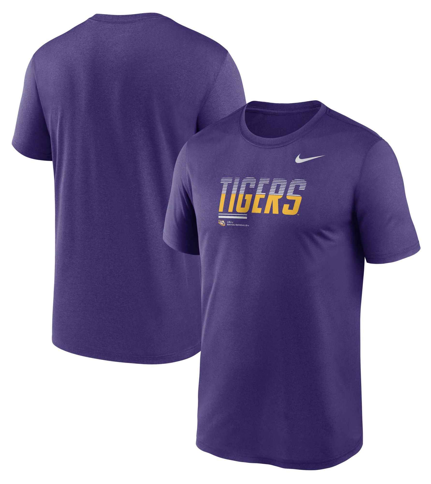 Nike Men's LSU Tigers Court Purple Dri-Fit Legend Gradient T-Shirt product image