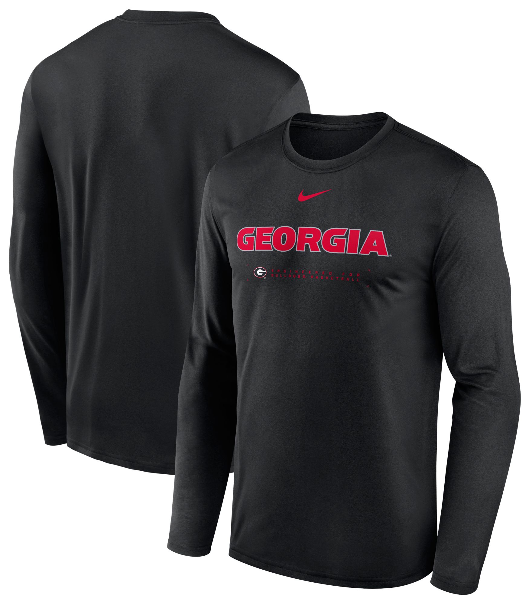 Nike Men's Georgia Bulldogs Black Dri-FIT Shoot Long Sleeve T-Shirt product image