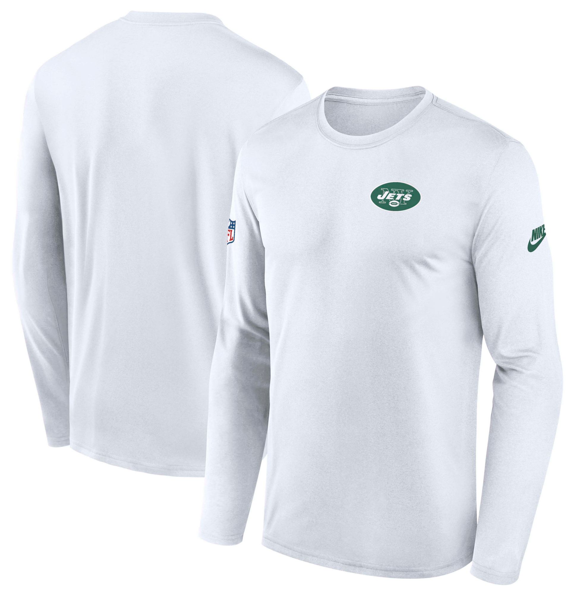 Nike Men's New York Jets White Legend Alt Logo Long Sleeve T-Shirt product image