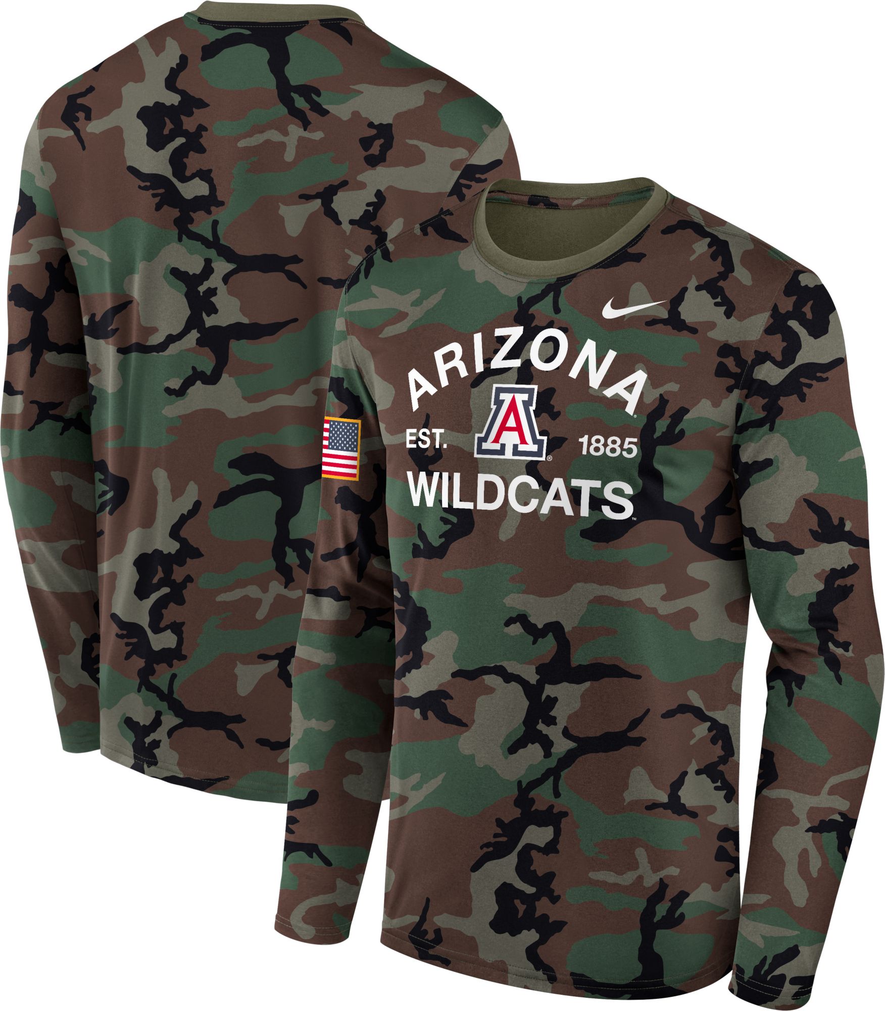 Nike Men's Arizona Wildcats Medium Olive 2025 Military Appreciation Long Sleeve Shirt product image