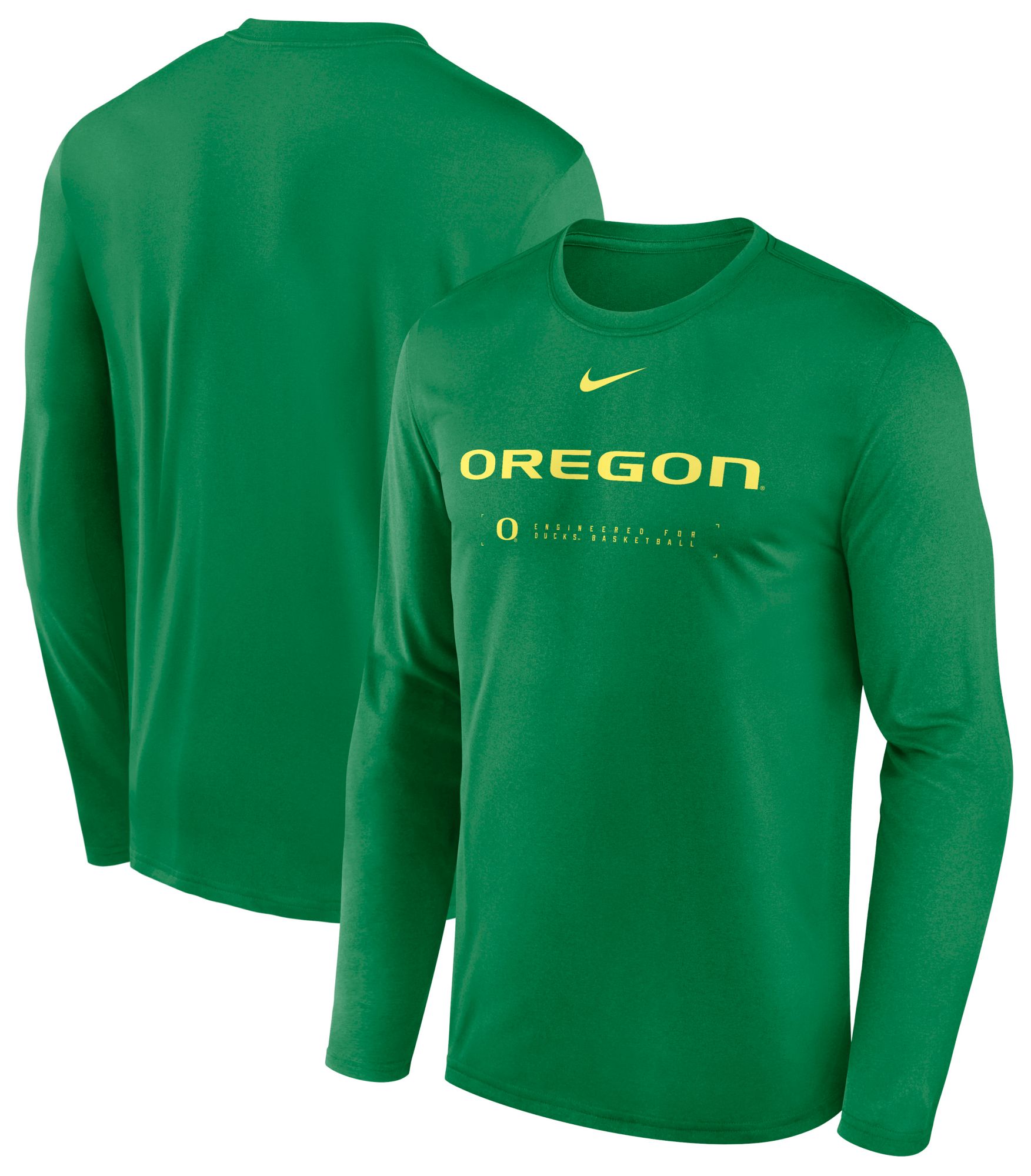 Nike Men's Oregon Ducks Apple Green Dri-FIT Shoot Long Sleeve T-Shirt product image
