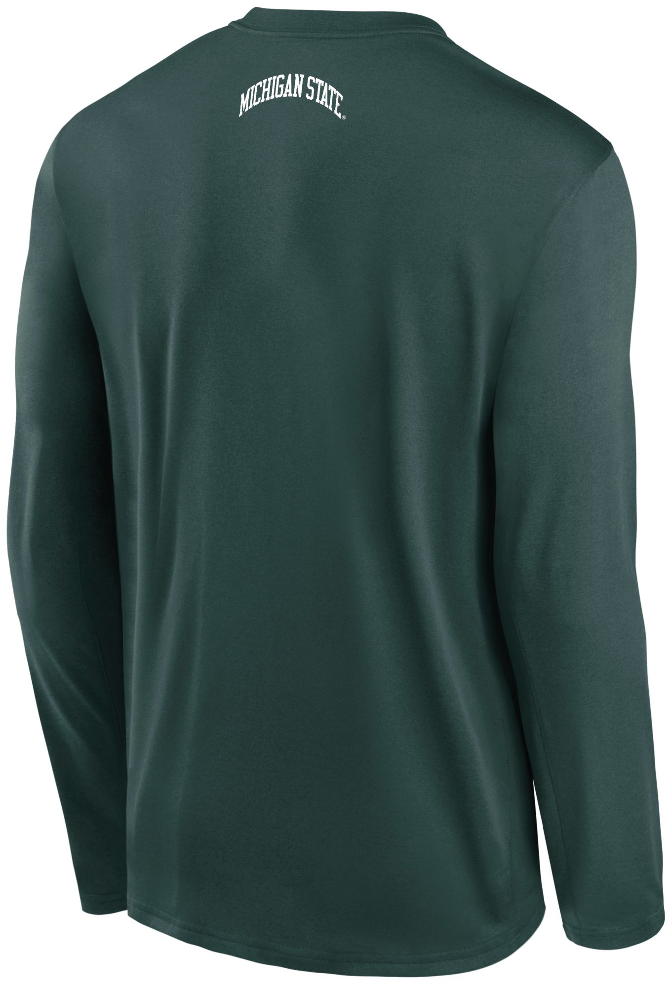 Nike Men's Michigan State Spartans Green DriFIT Shooter Long Sleeve T