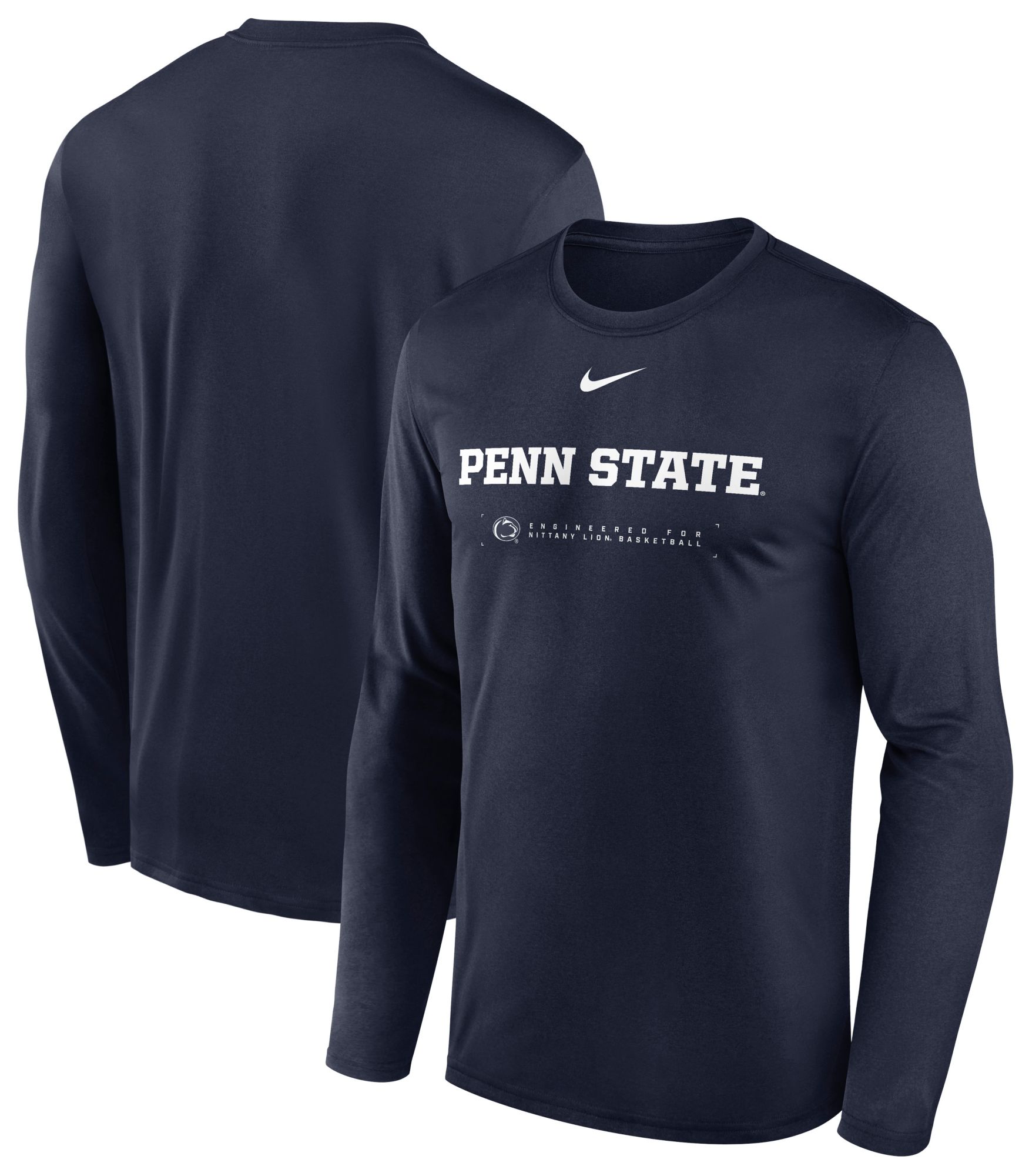 Nike Men's Penn State Nittany Lions College Navy Dri-FIT Shoot Long Sleeve T-Shirt product image