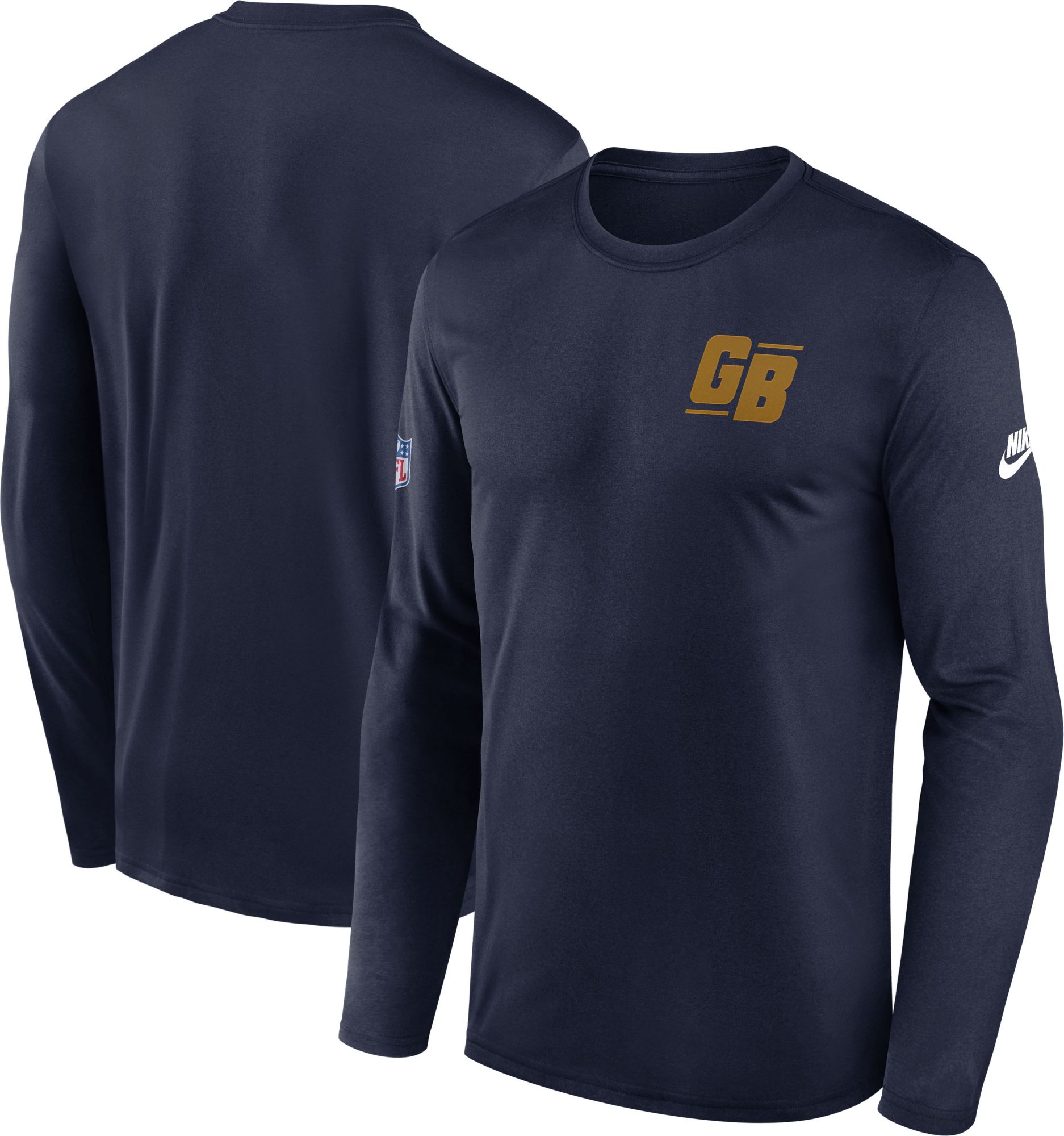 Nike Men's Green Bay Packers College Navy Sideline Alternate Legend T-Shirt product image