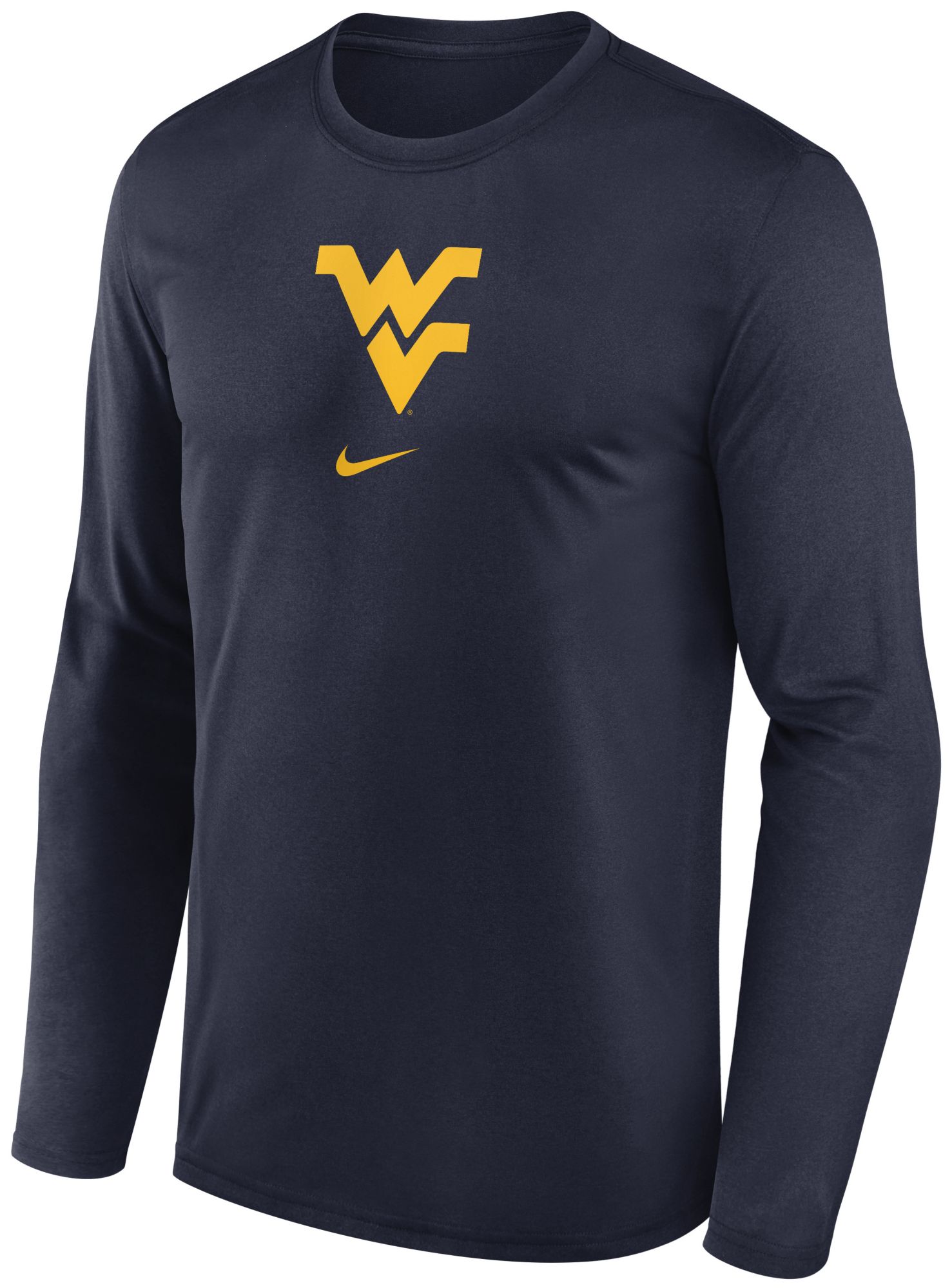 Nike Men's West Virginia Mountaineers College Navy Shoot Long Sleeve T-Shirt product image