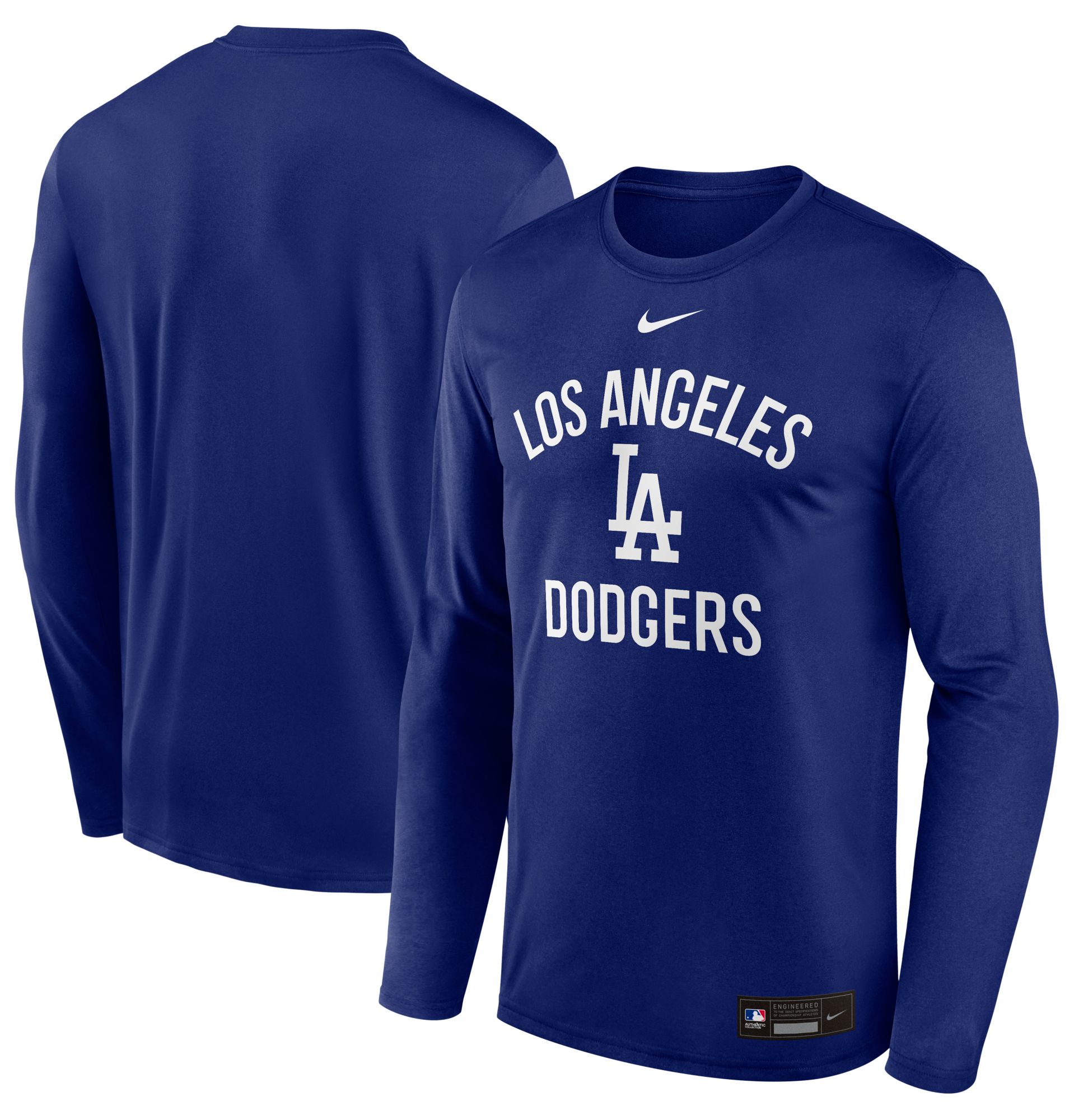 Nike Men's Los Angeles Dodgers Royal Authentic Collection Legend Long Sleeve T-Shirt product image