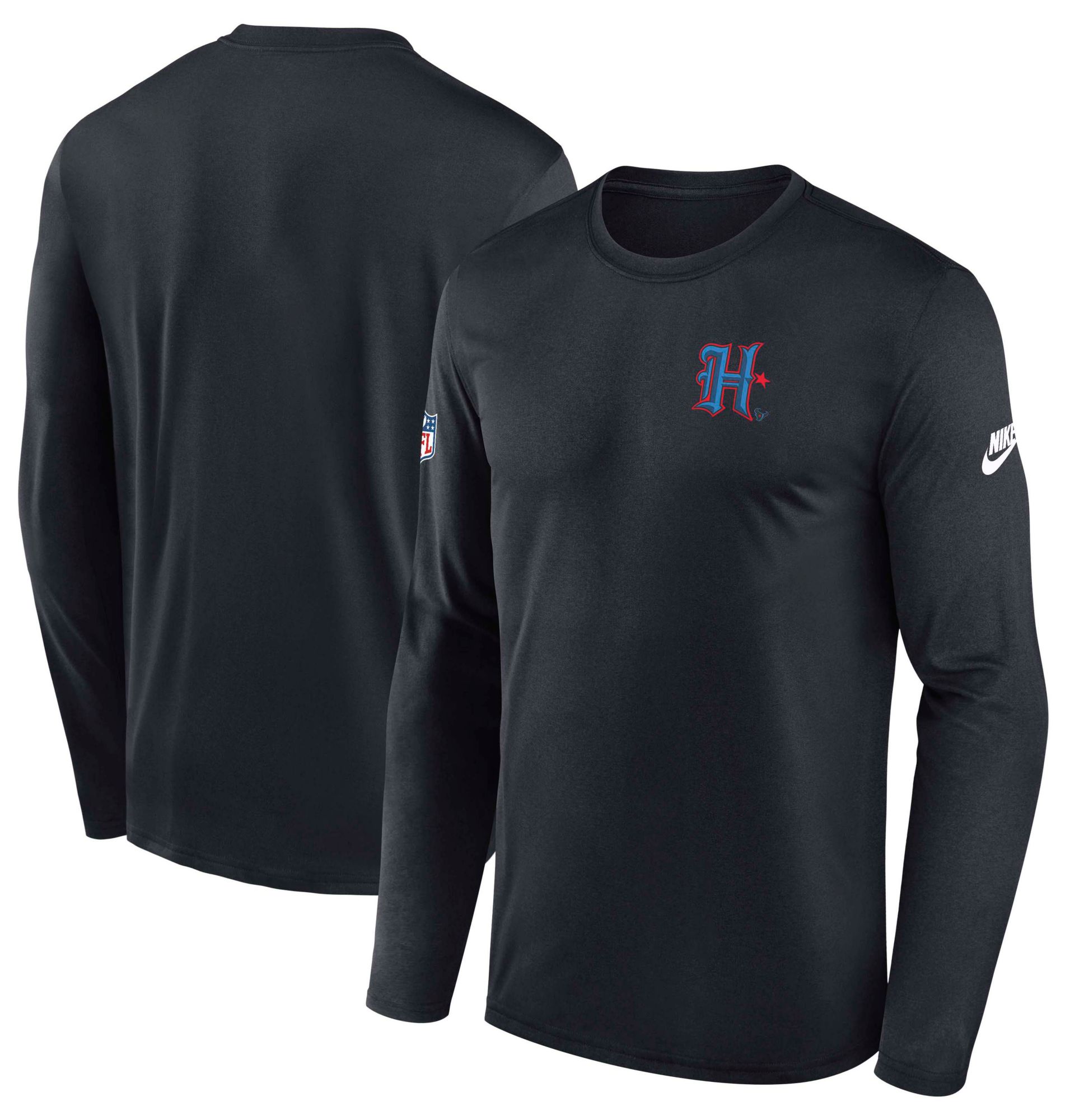 Nike Men's Houston Texans Pitch Blue Legend Alt Logo Long Sleeve T-Shirt product image
