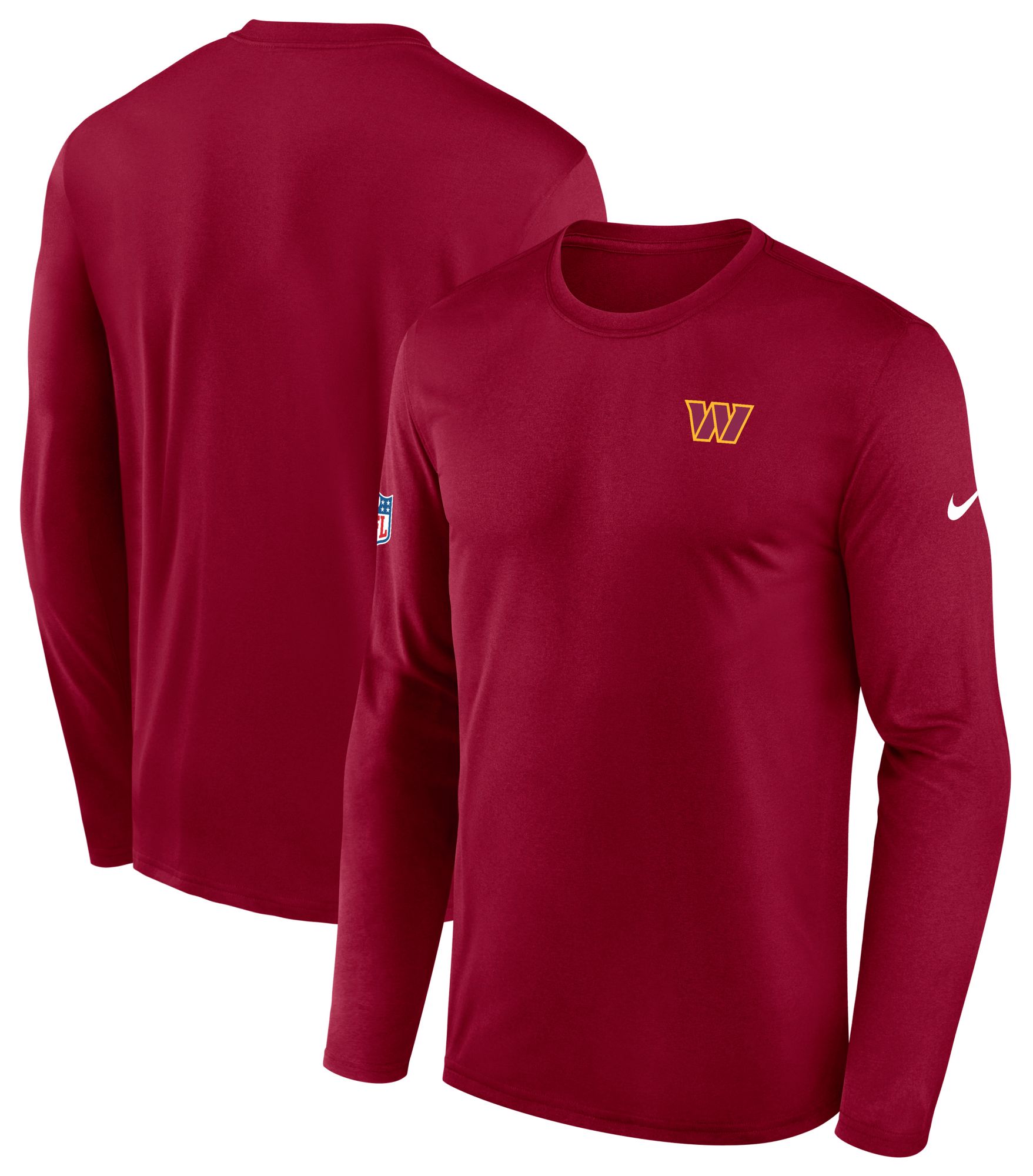 Nike Men's Washington Commanders Red Small Logo Legend Long Sleeve Shirt product image