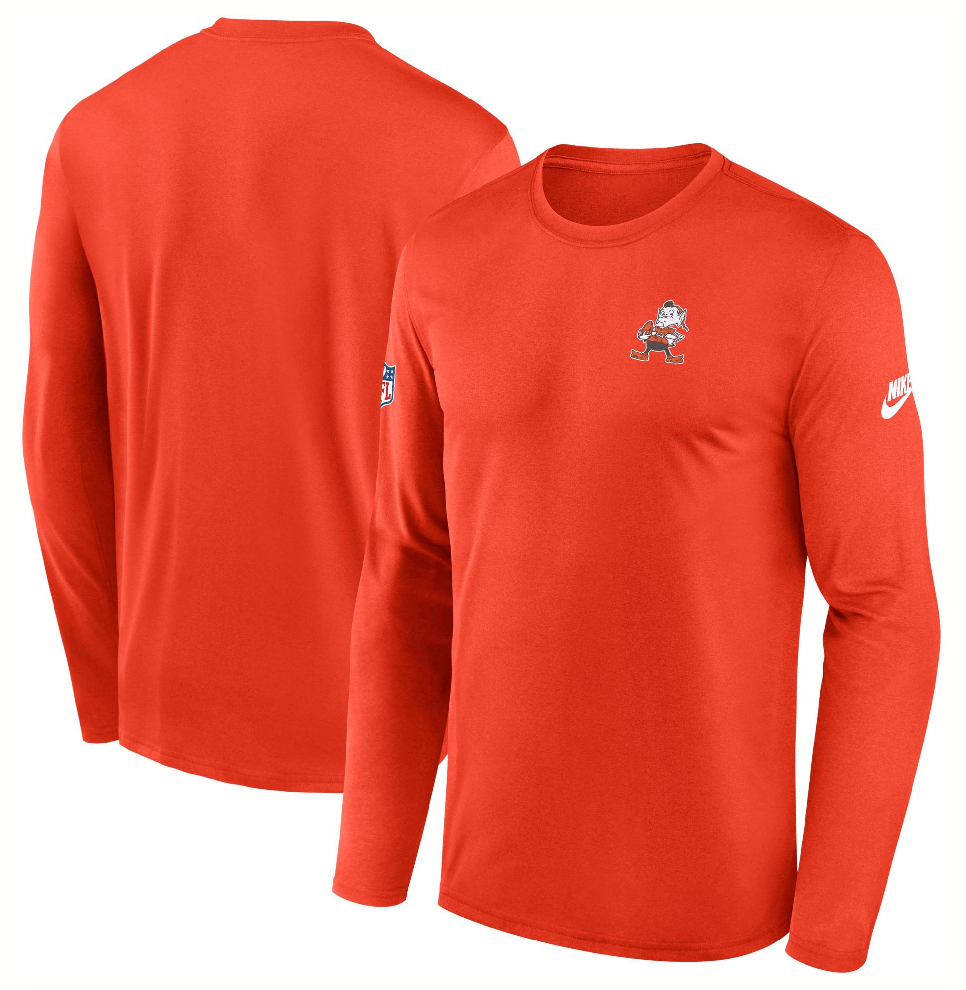 Nike Men's Cleveland Browns Team Orange Legend Alternate Long Sleeve T-Shirt product image