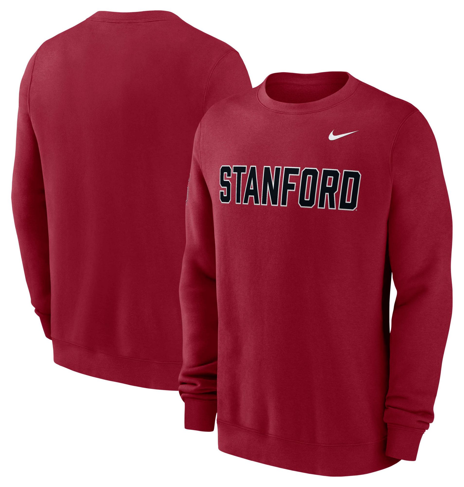 Nike Men's Stanford Cardinal Team Crimson Fleece Club Crewneck Sweatshirt product image