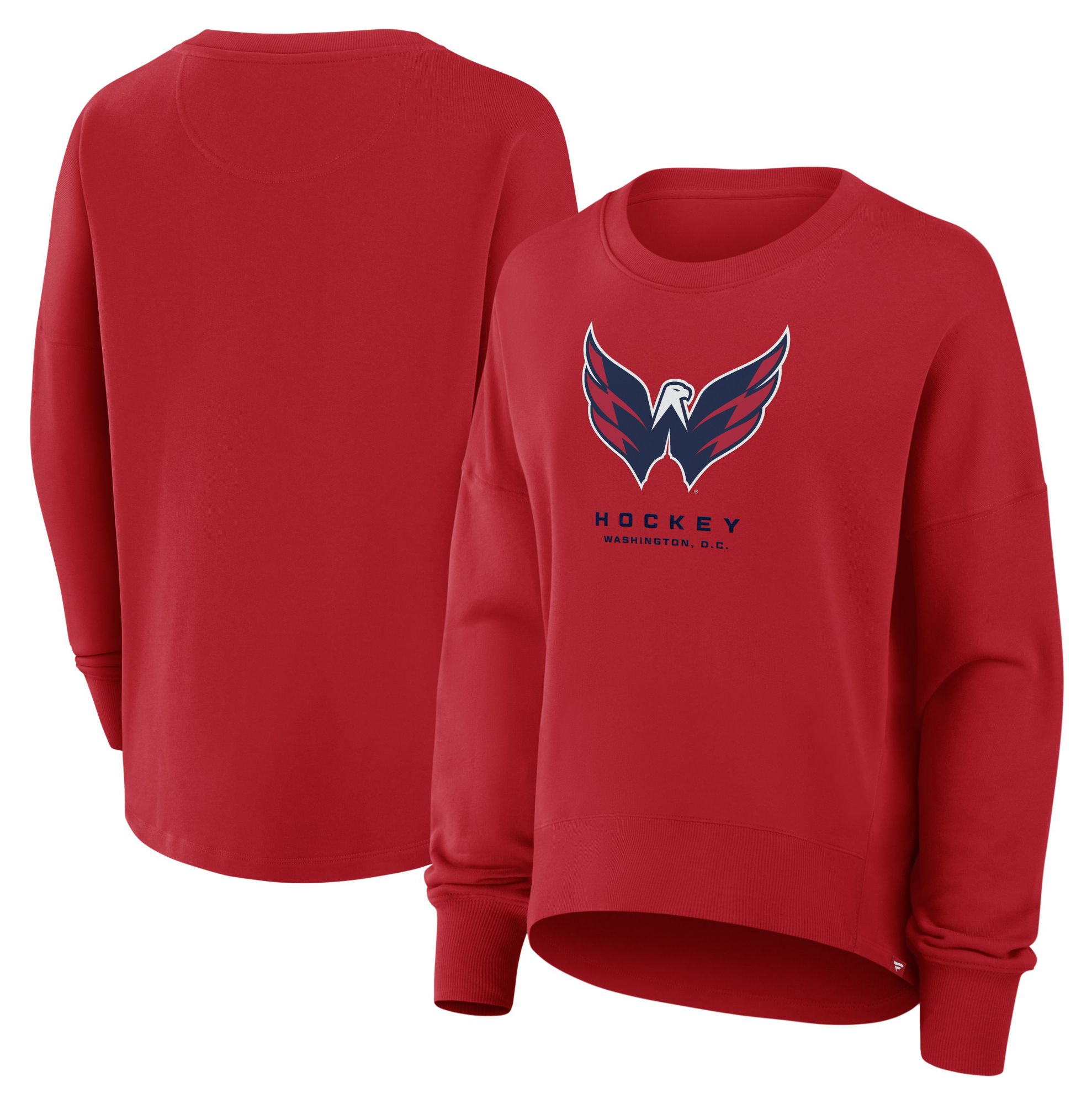 NHL Women's Washington Capitals Red Club Fleece Crew Neck Sweatshirt product image