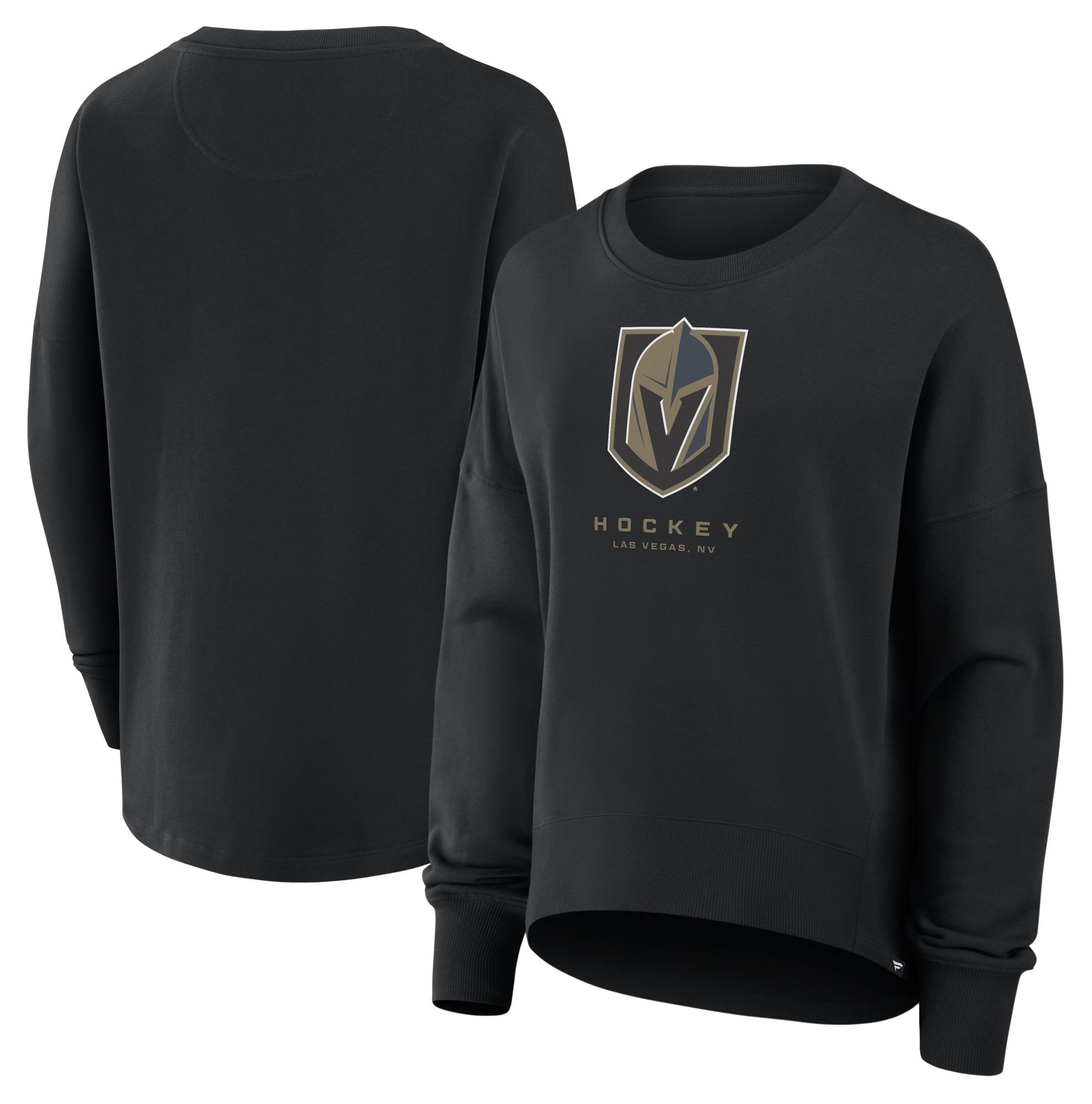 NHL Women's Vegas Golden Knights Black Club Fleece Crew Neck Sweatshirt product image