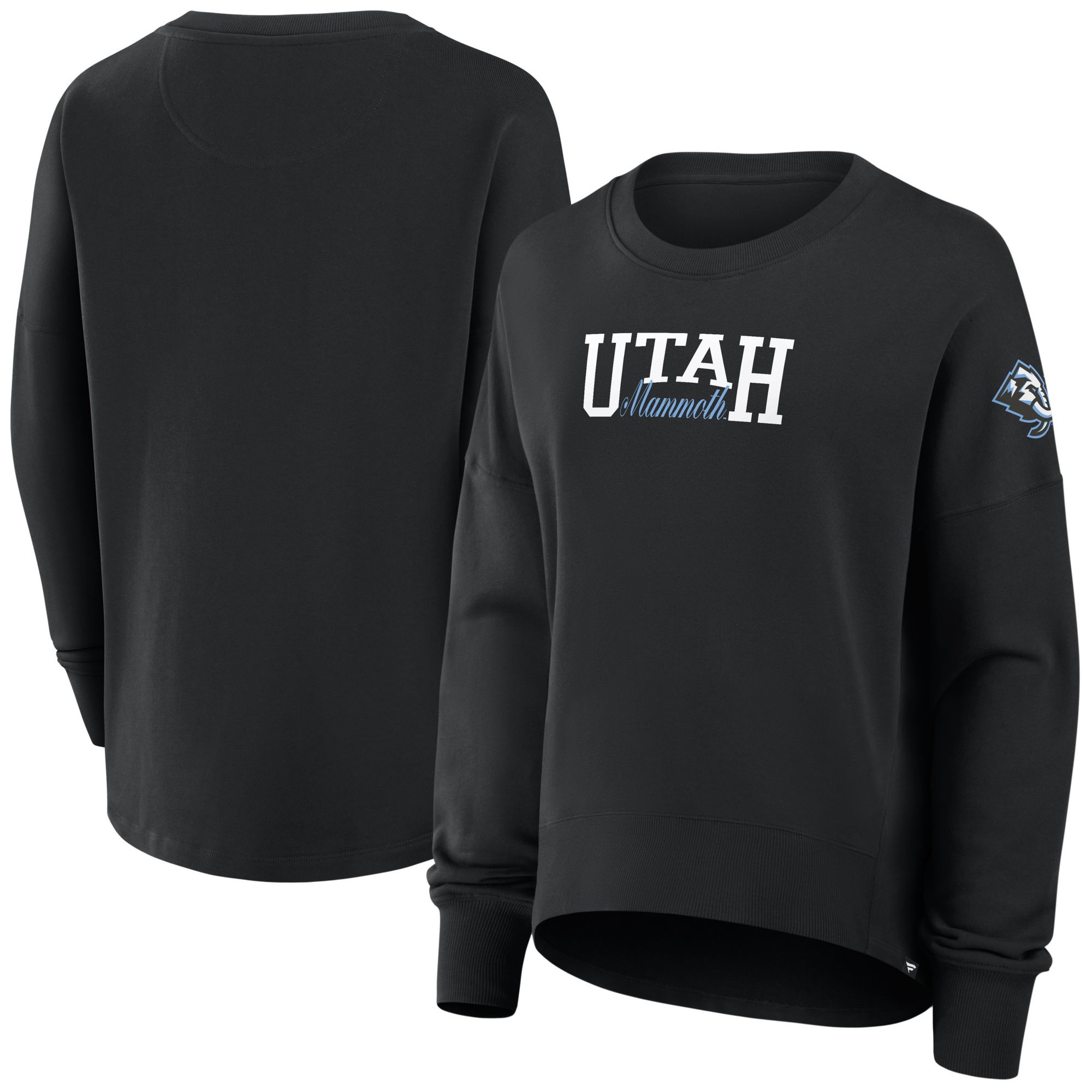 NHL Women's Utah Mammoth Black Foundation Script Crewneck Sweatshirt product image