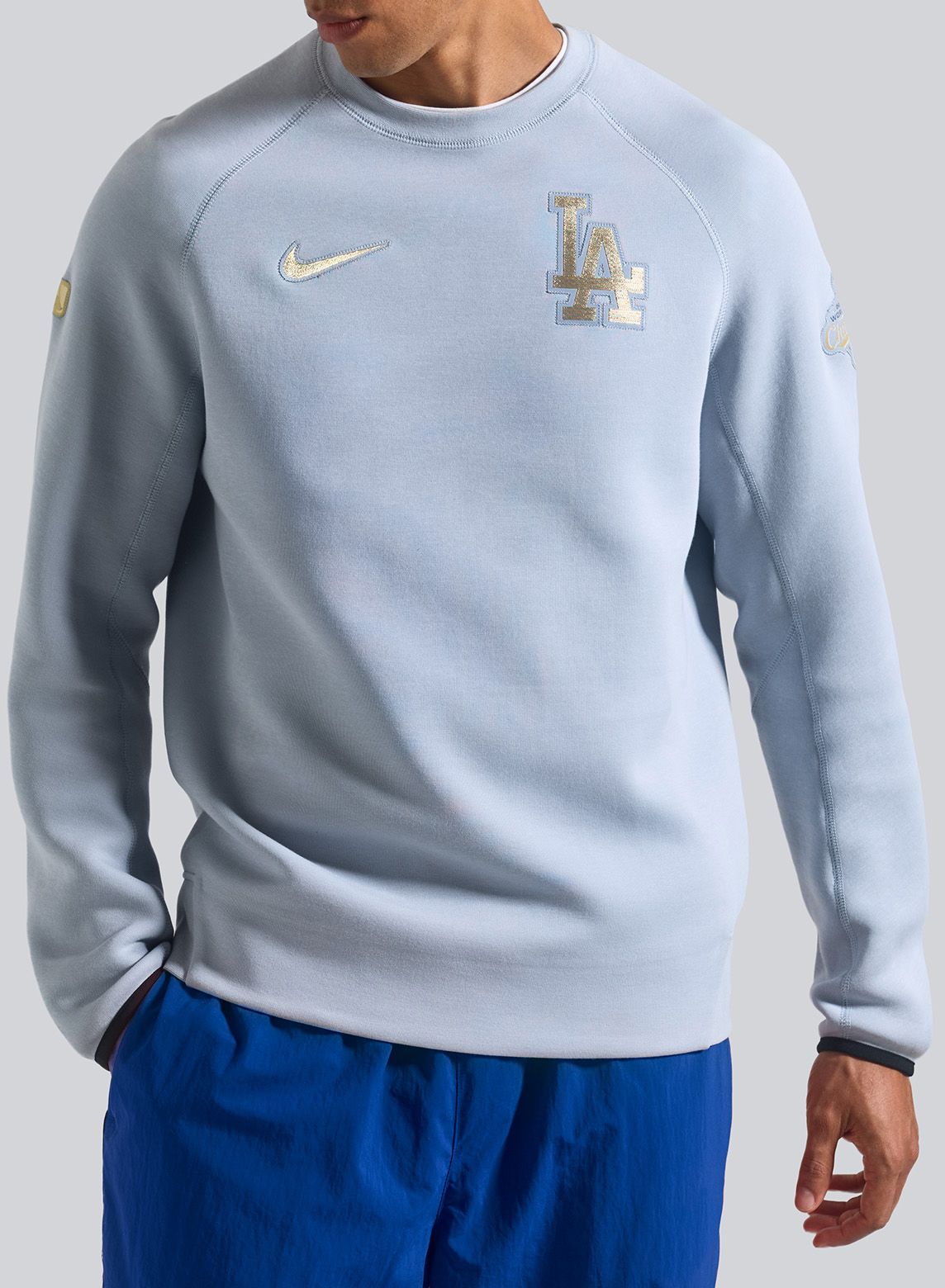 Nike Men's Los Angeles Dodgers 2026 Gold Collection Club Fleece Crewneck Sweatshirt product image